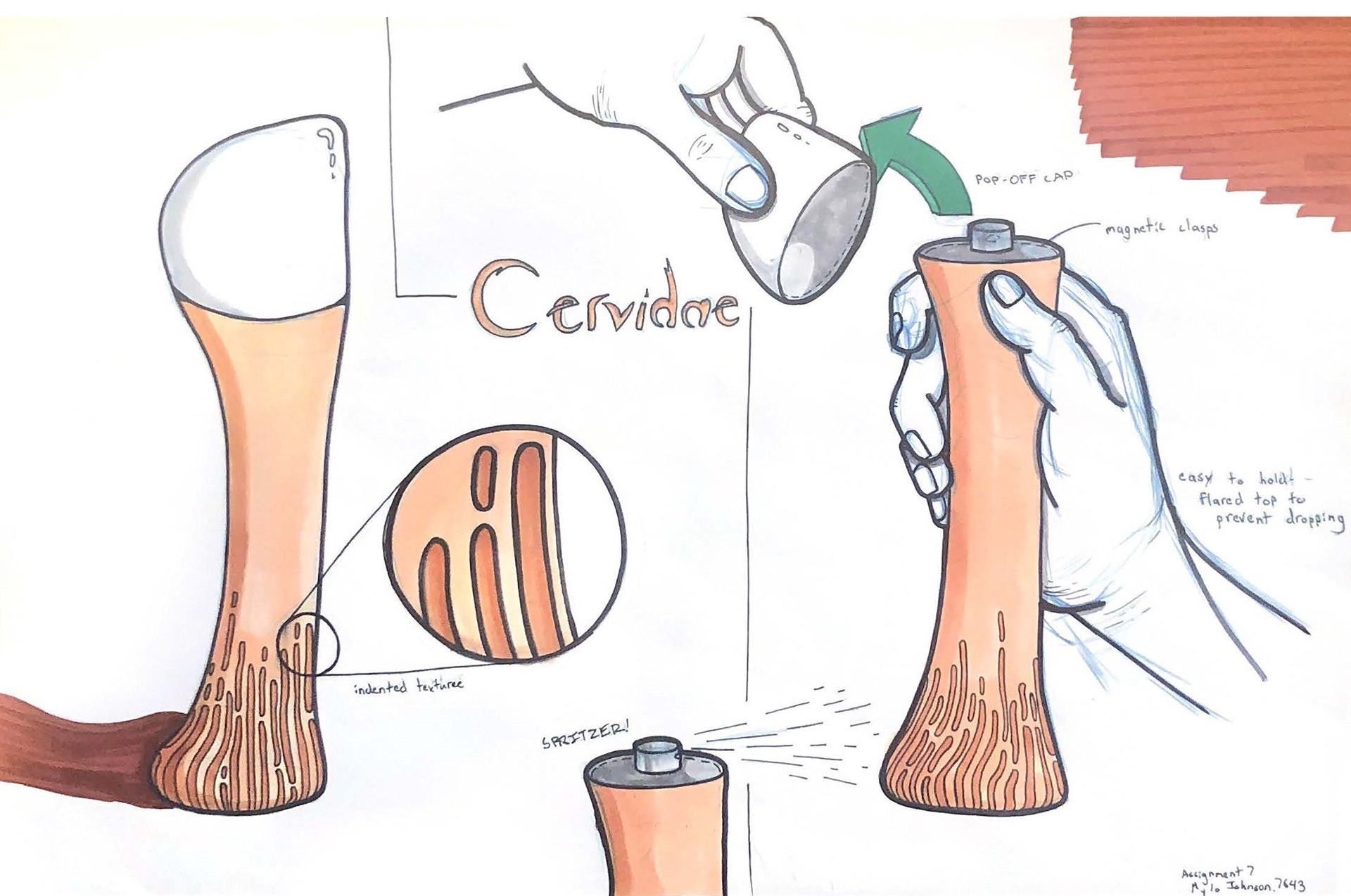 Cervidae perfume bottle.