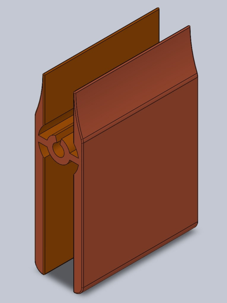 One-piece clip design.