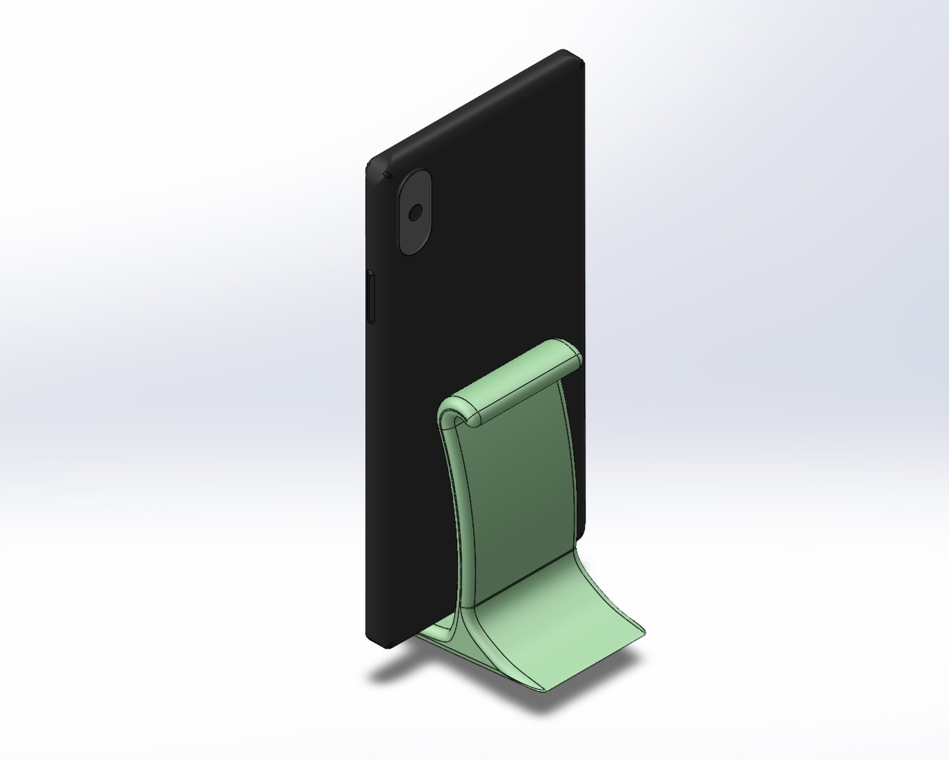 Phone and holder models - back.