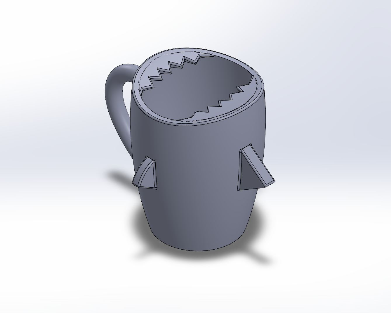 Shark mug model.