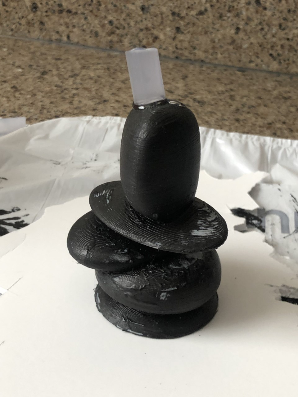 3D-printed mother part.