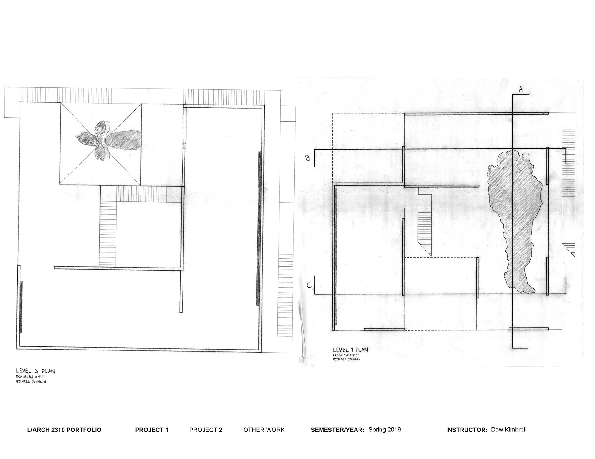 Plan view drawings.