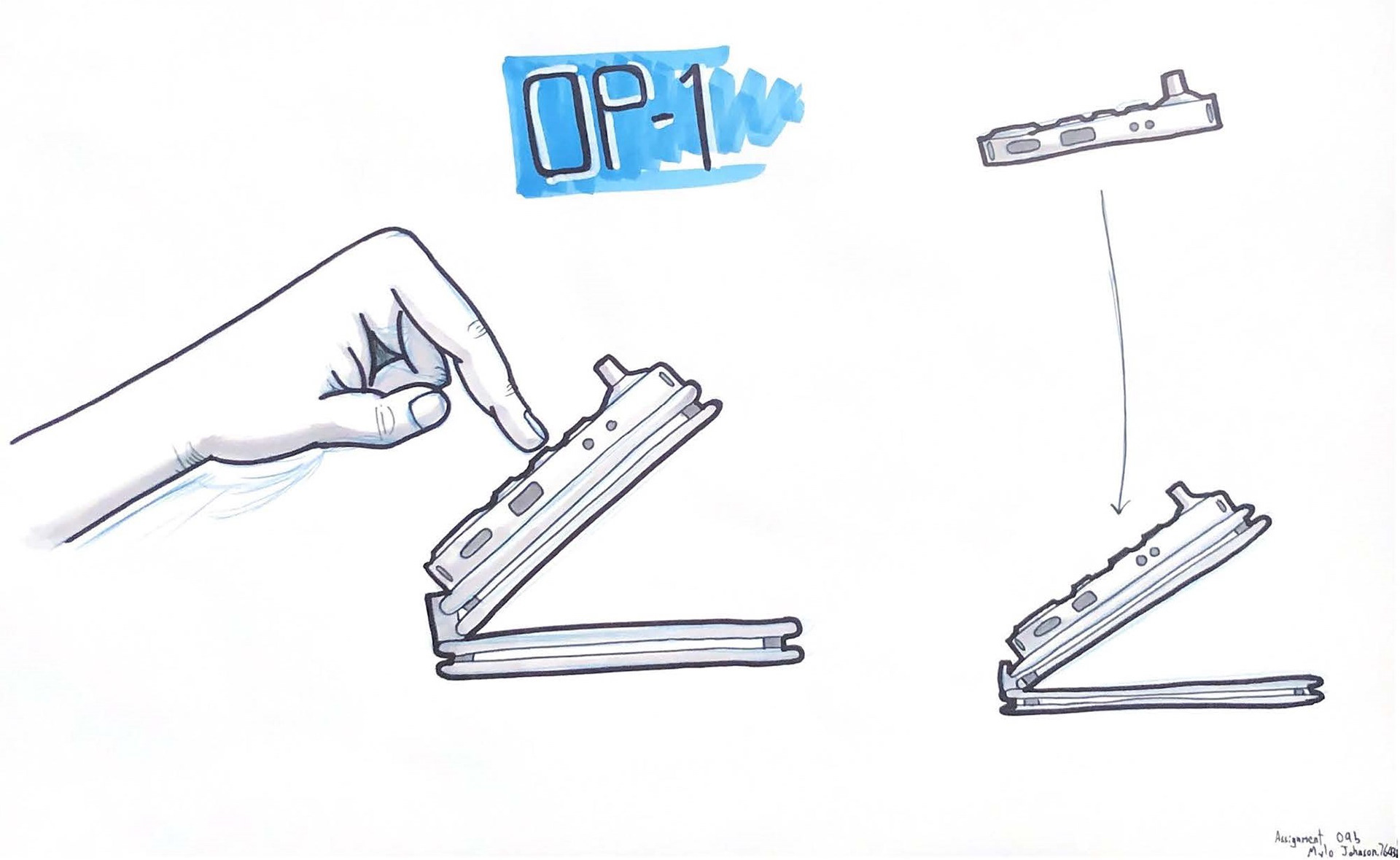 In-use sketch.