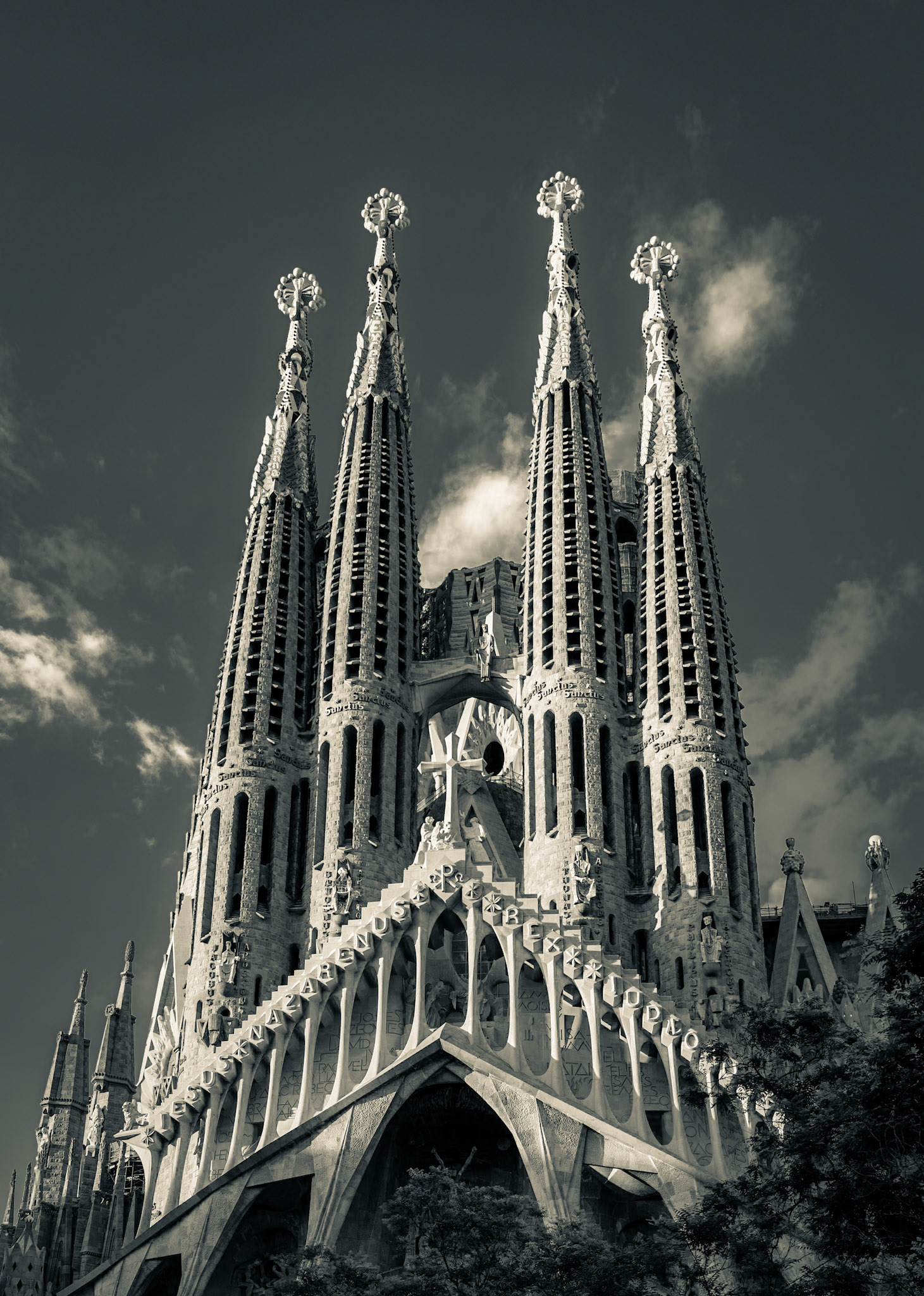 The "Passion" facade of Sagrada Familia