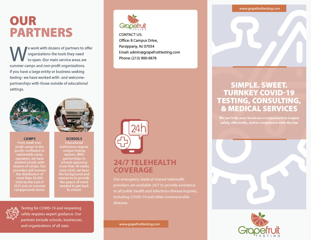 Grapefruit Trifold Brochure side 1