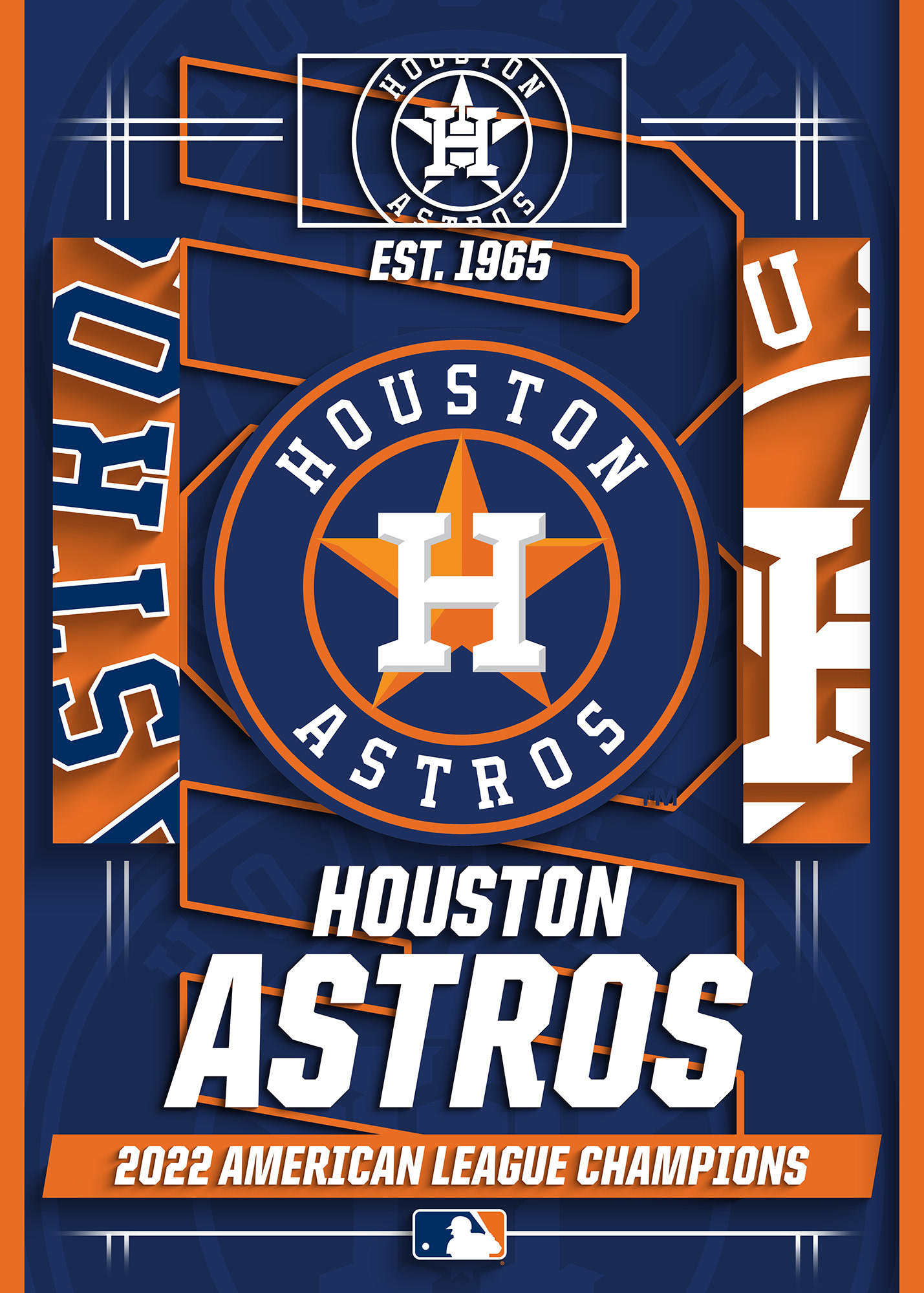 MLB Licensed Astros ALCS metal wall art