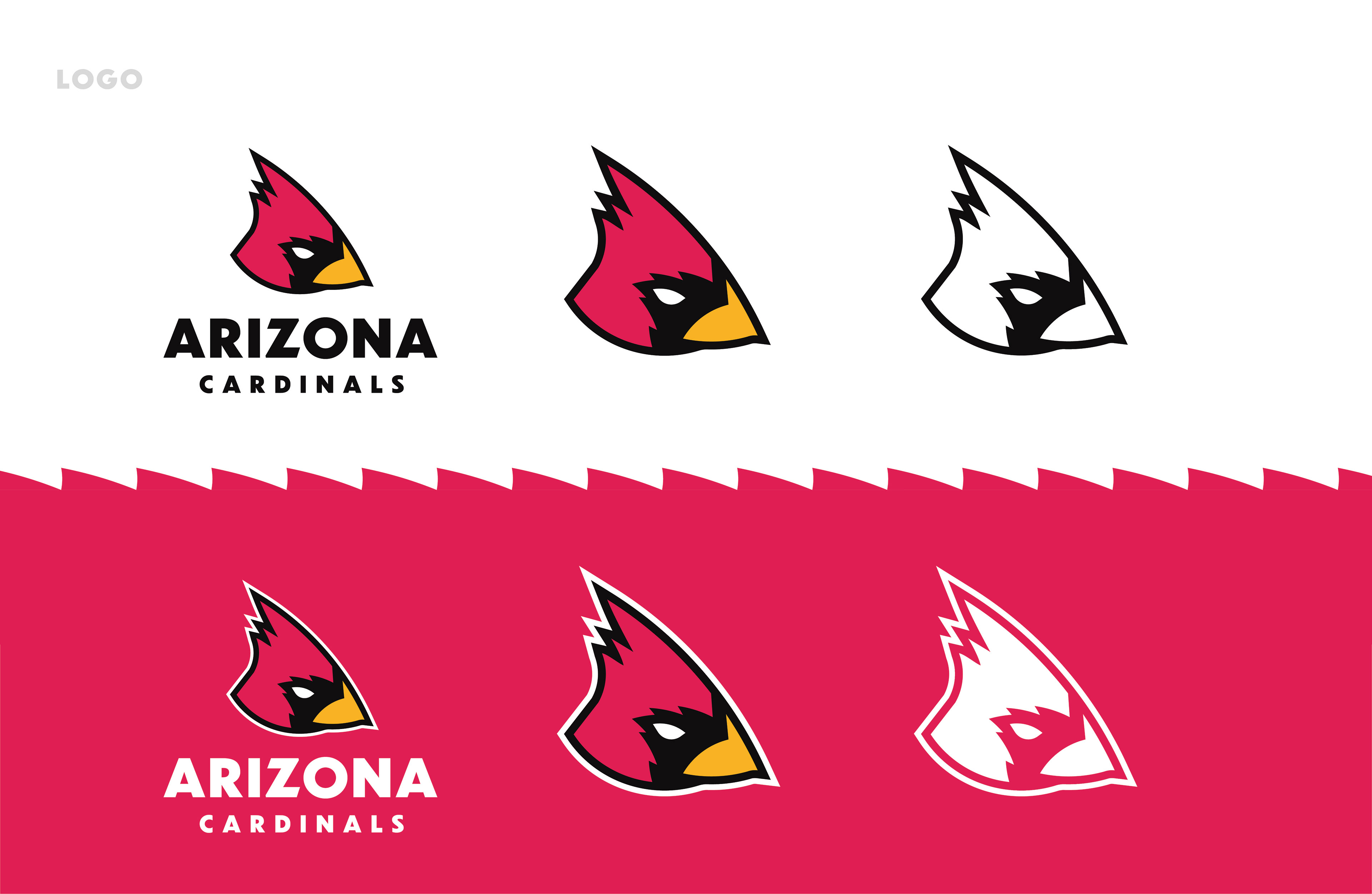 Arizona Cardinals Logo Redesign Concept by Jackson Rich on Dribbble