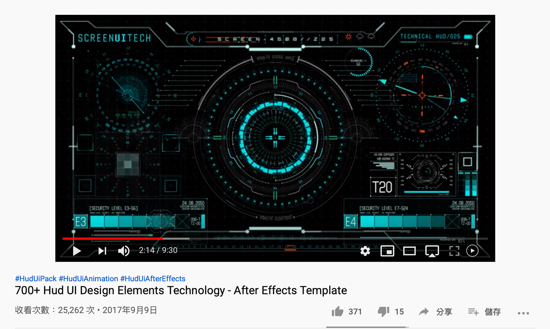700+ Hud UI Design Elements Technology - After Effects Template, by Indra Ibrahim