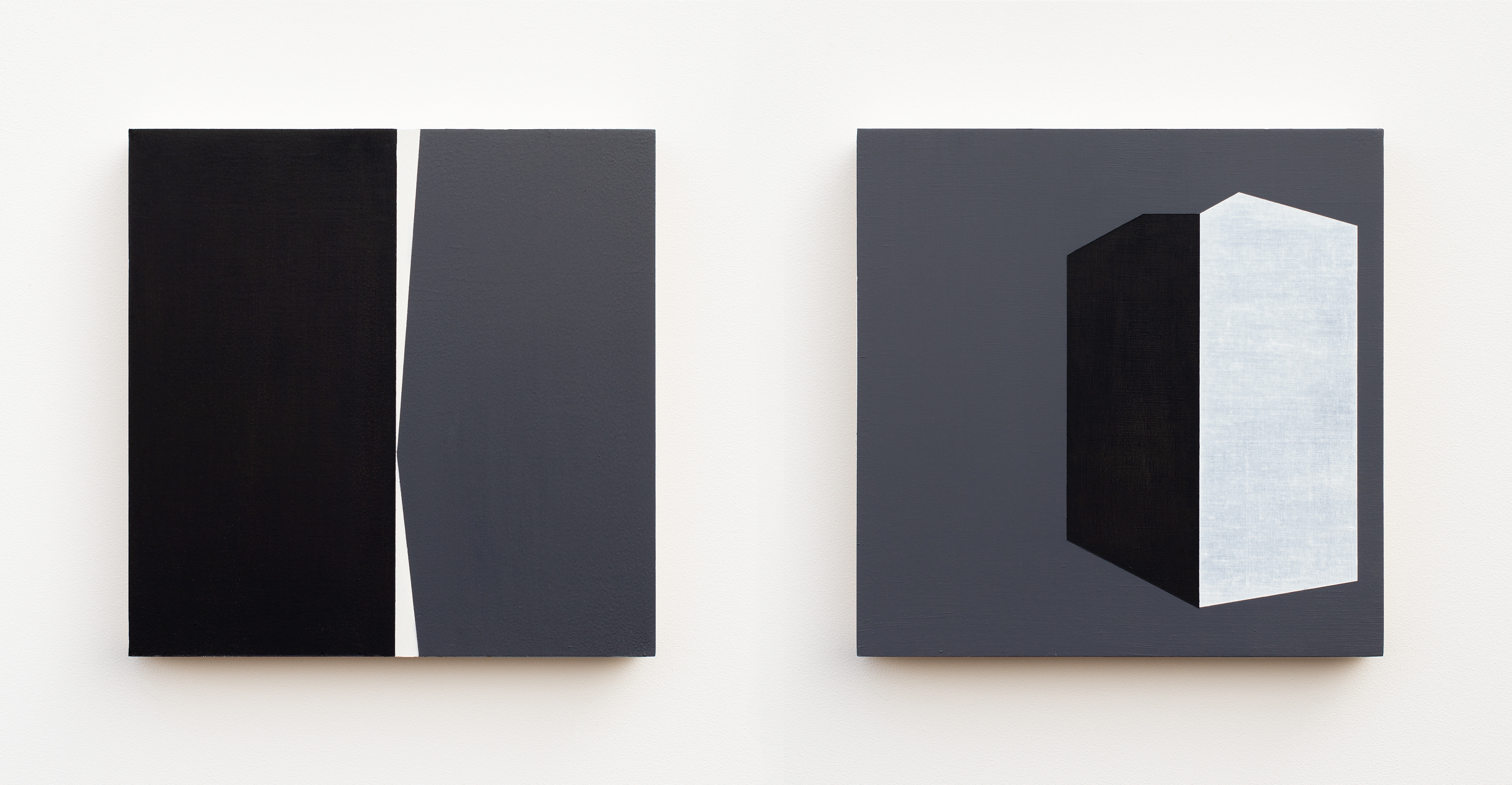 Foundation #07 & #15, olieverf op multiplex, 26 x 26 x 3,6 cm, 2019