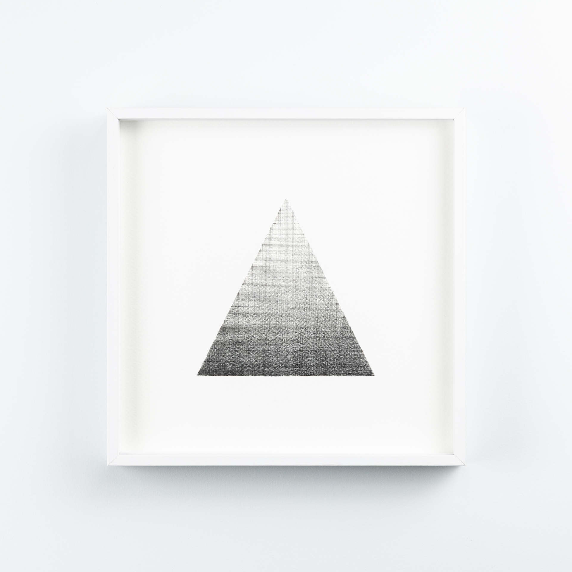 Inktpen en grafiet, werk 13 x 13 cm (lijst 25 x 25 cm); 2026