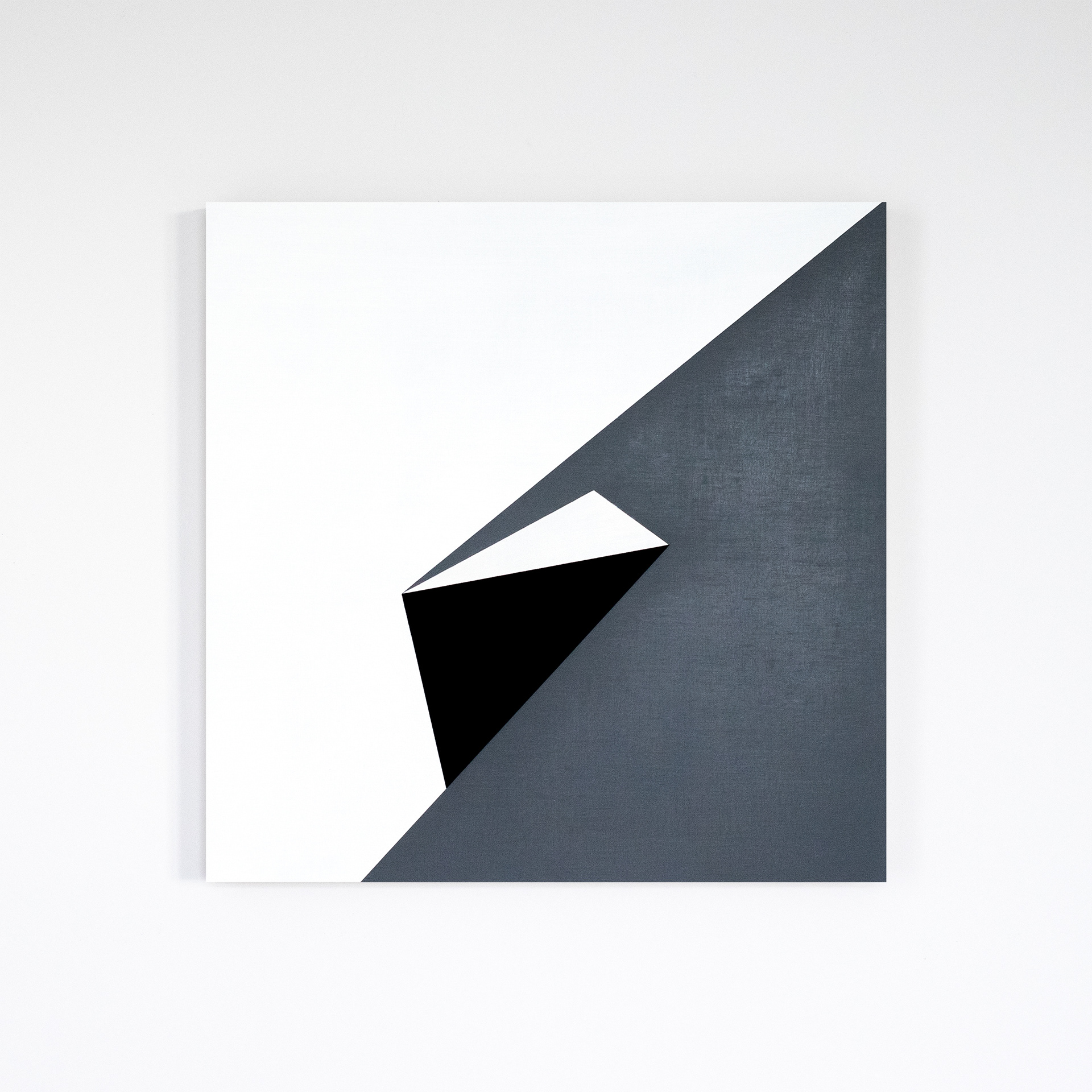 Dormitory 02, olieverf op berken multiplex, 44 x 44 x 3 cm, 2019