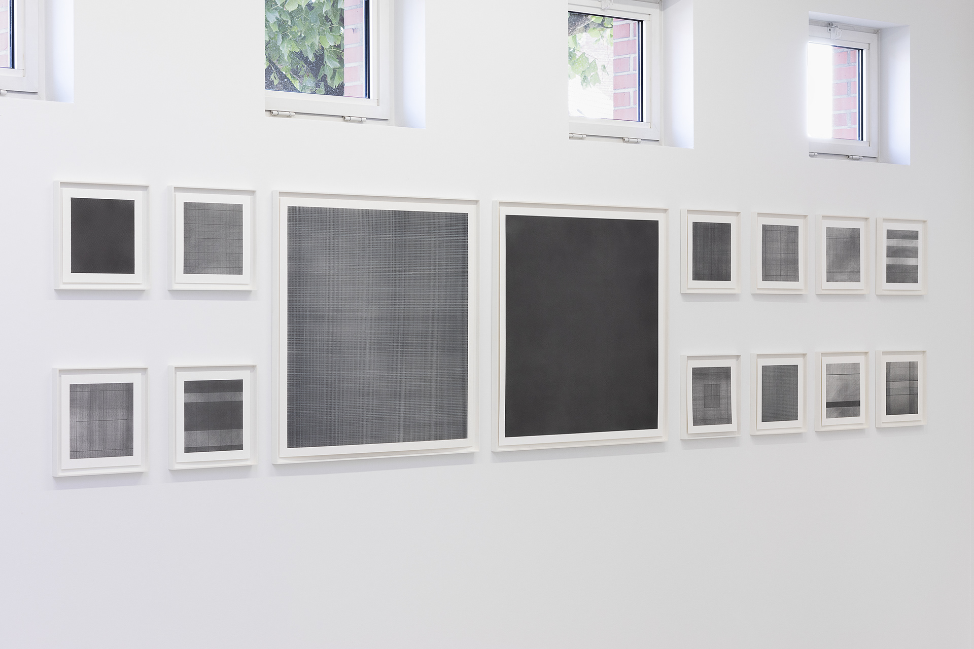 Installatie Memory, grafiet op Fabriano papier