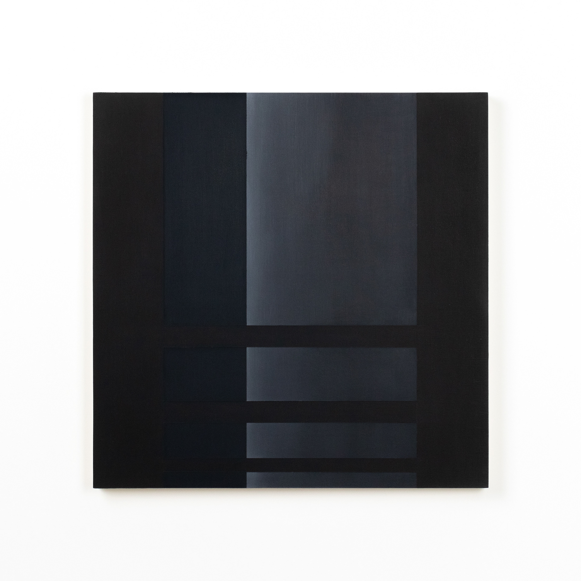 Colonnade #02, olieverf op multiplex, 44 x 44 x 3 cm, 2021
