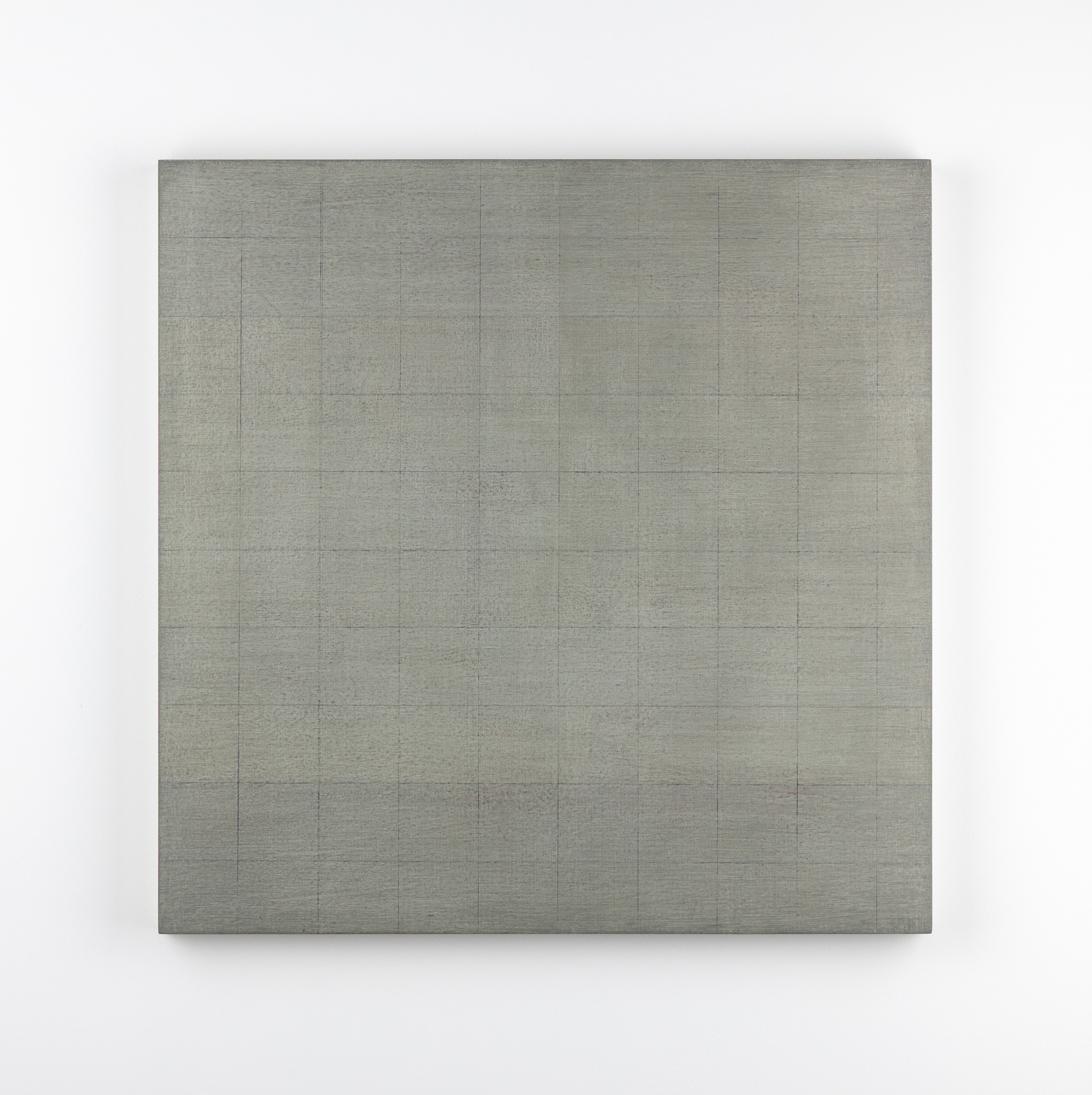 Verscholen geometrie 01, olieverf en potlood op multiplex 44 x 44 x 3 cm