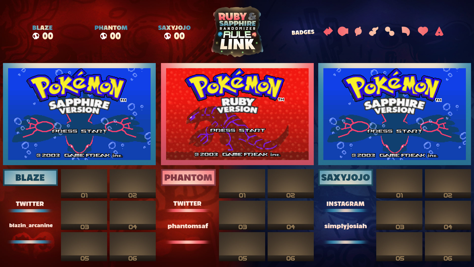 Pokemon Ruby & Sapphire Rule Link - Layout