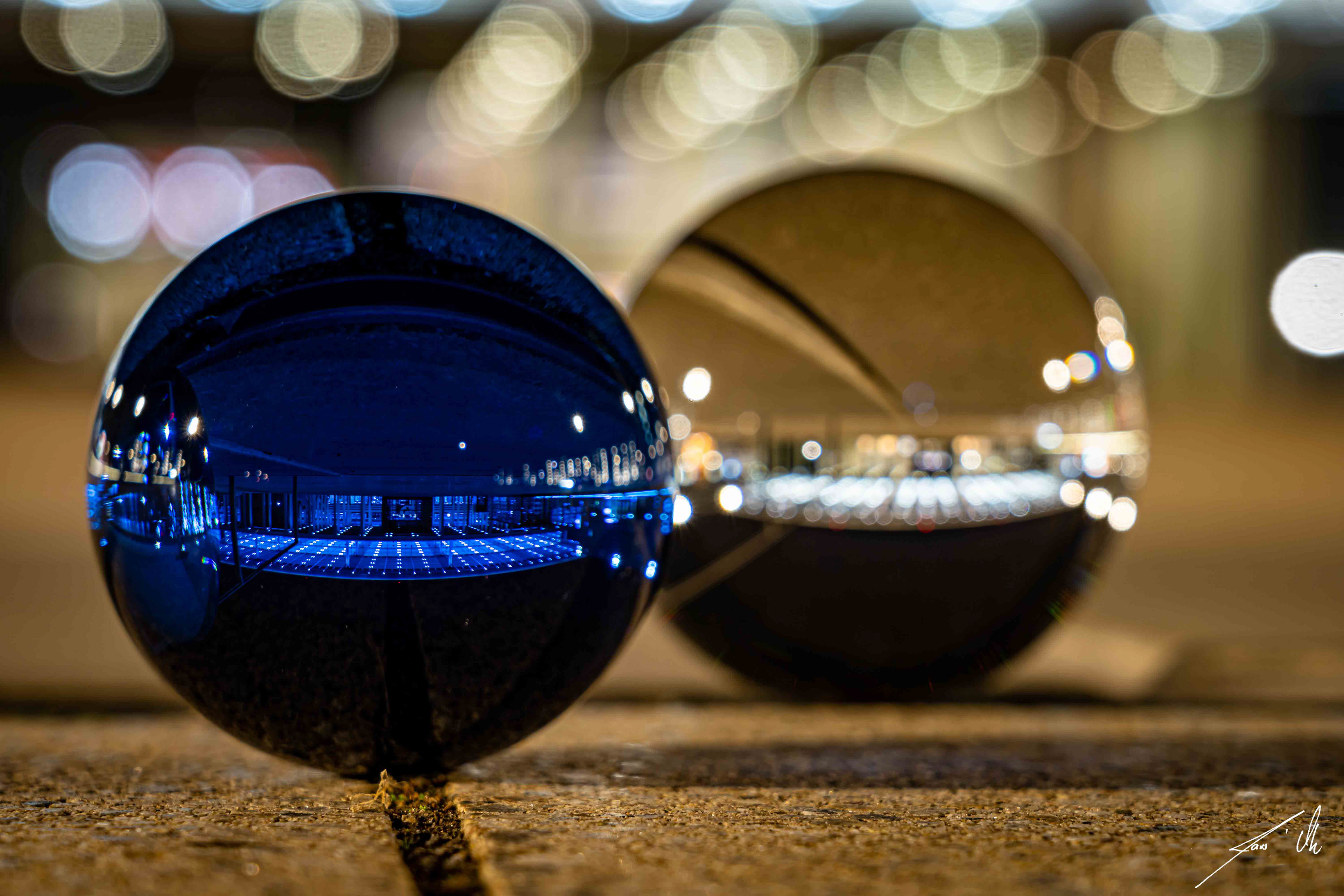 Flughafen Berlin-Brandenburg (BER) im Lensball