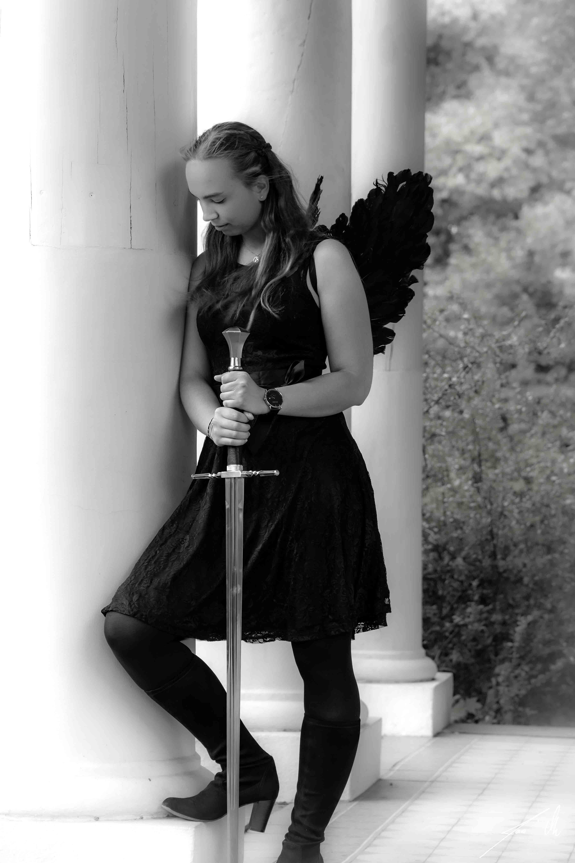 Fotoshooting "Schwarzer Engel"