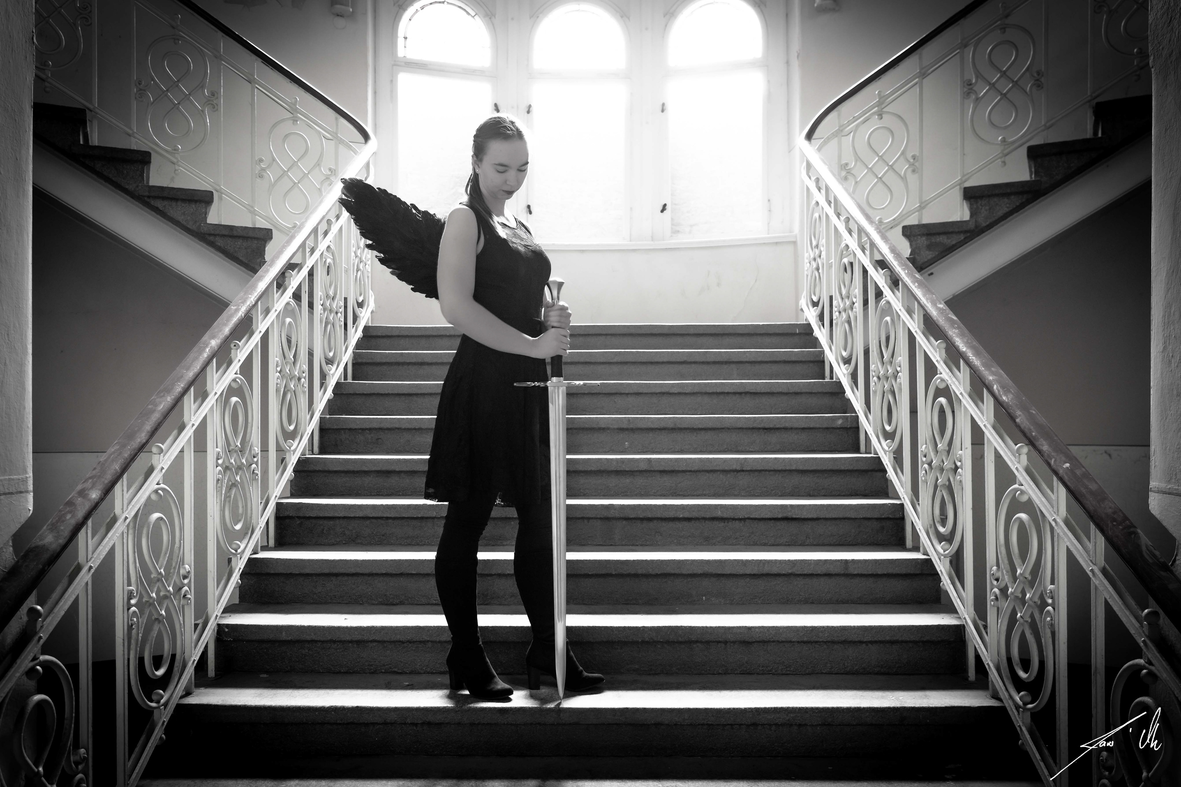 Fotoshooting "Schwarzer Engel"