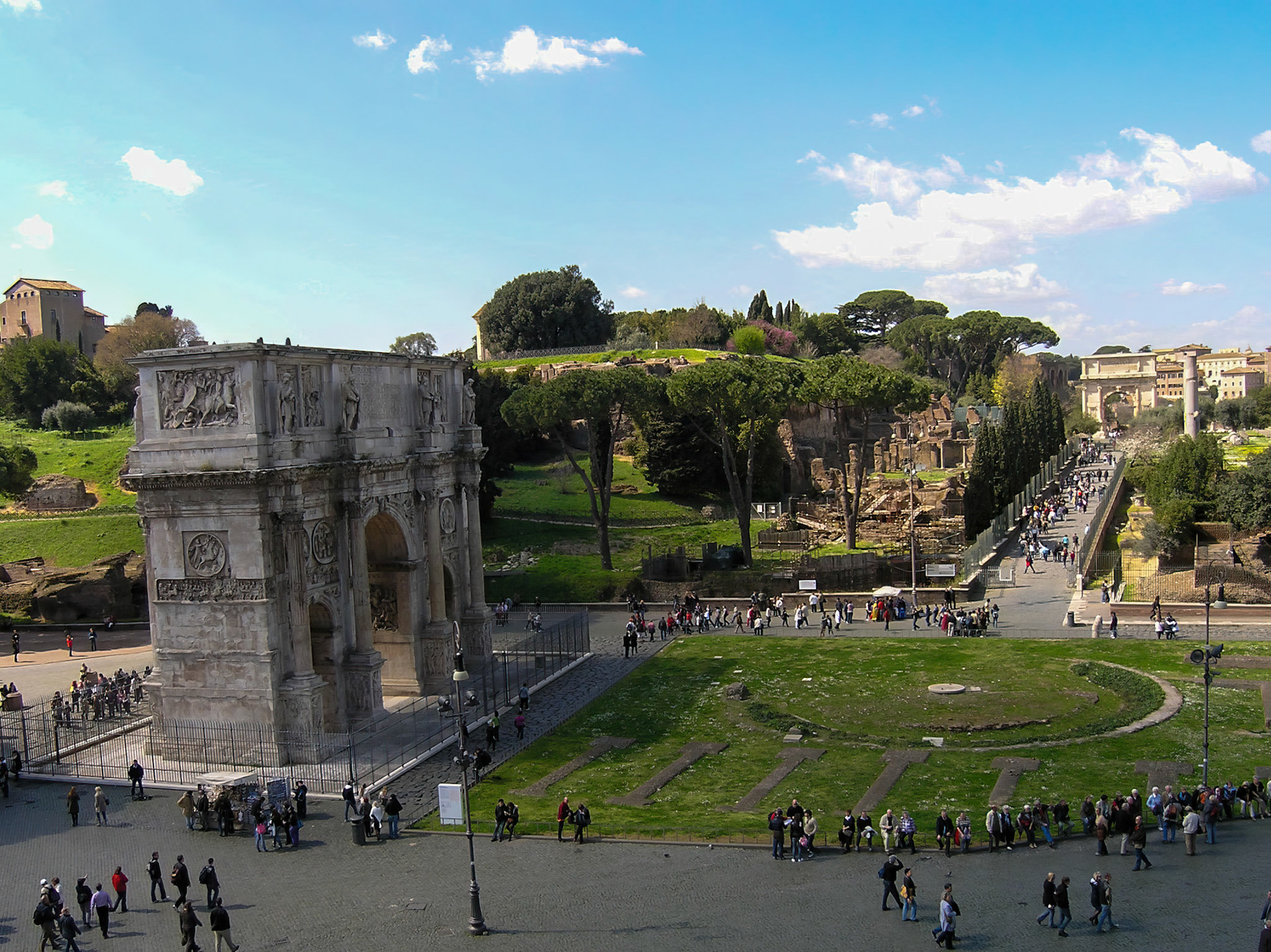Arch of Constantine and Arch of Titus