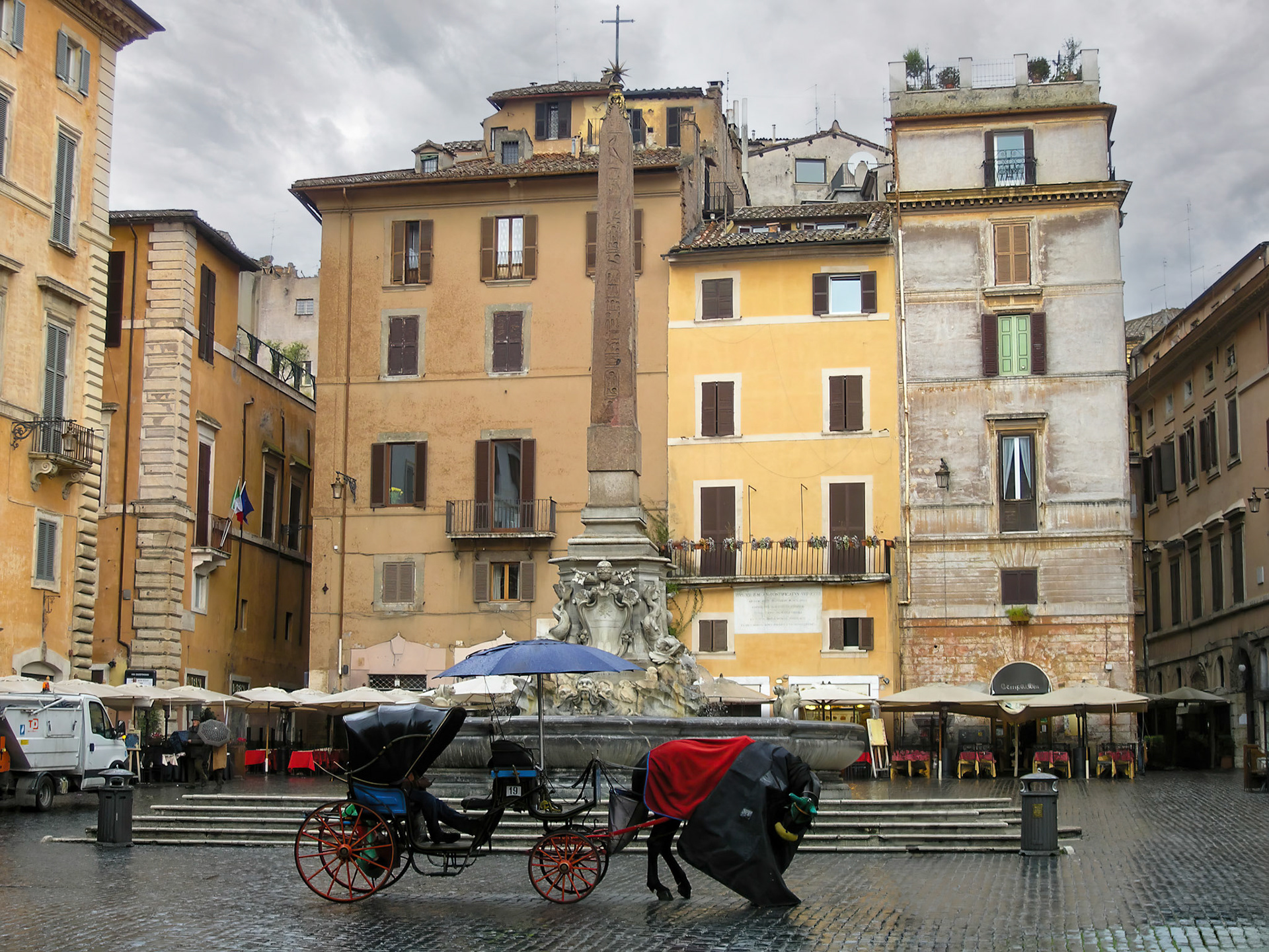 The fountain of the Pantheon