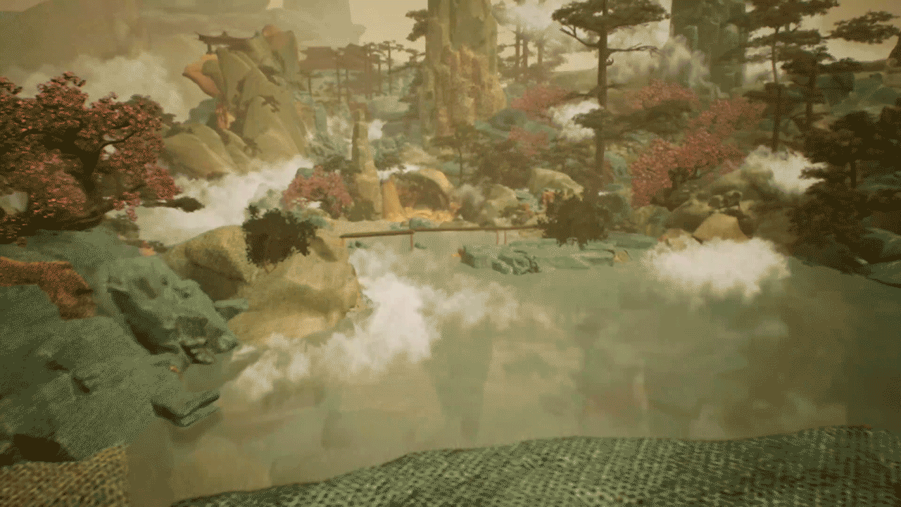 Green Landscape Painting