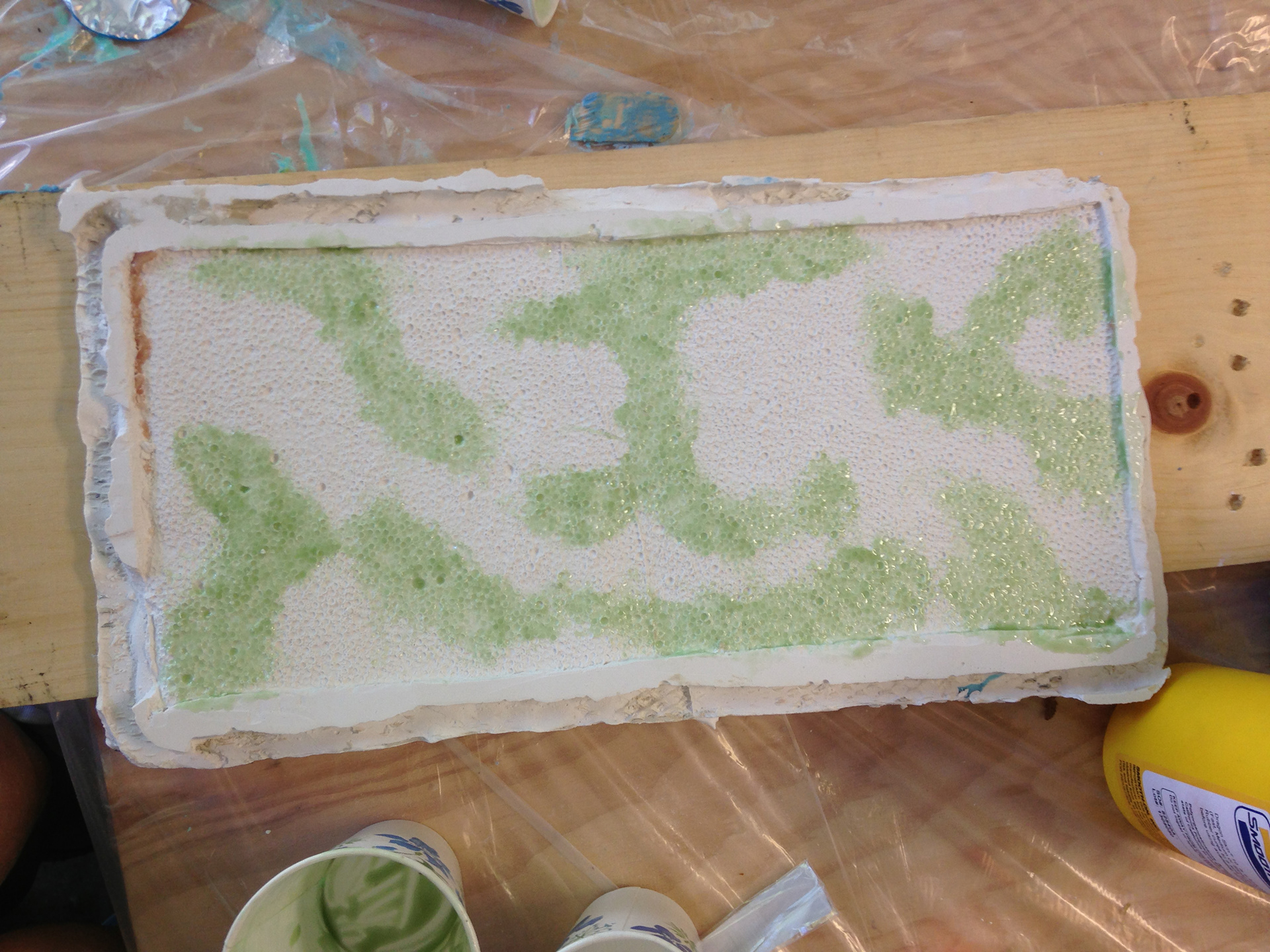 Casting the mold with silicone resin