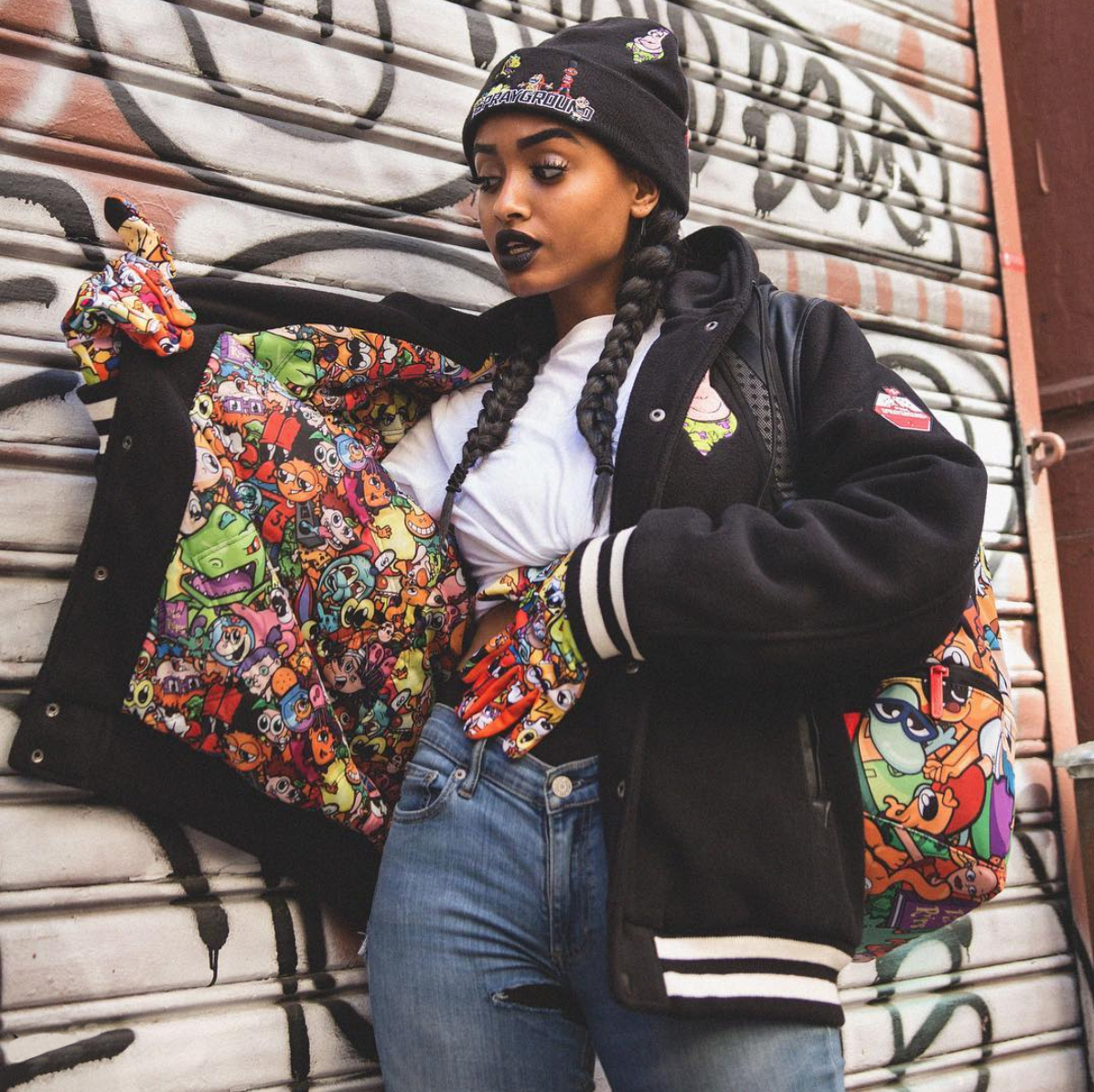 90's Nickelodeon Collaboration Bomber Jacket