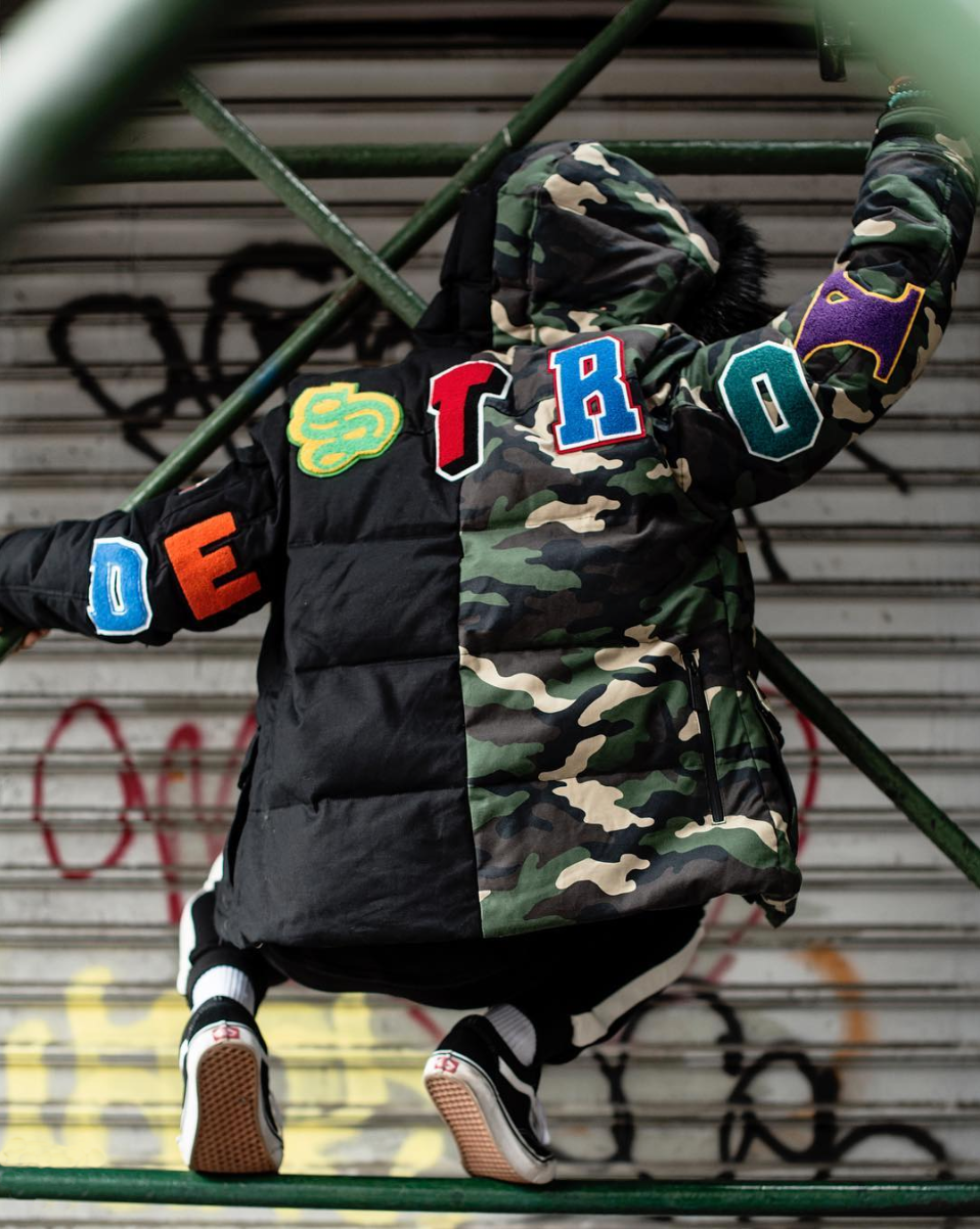 Down fill parka