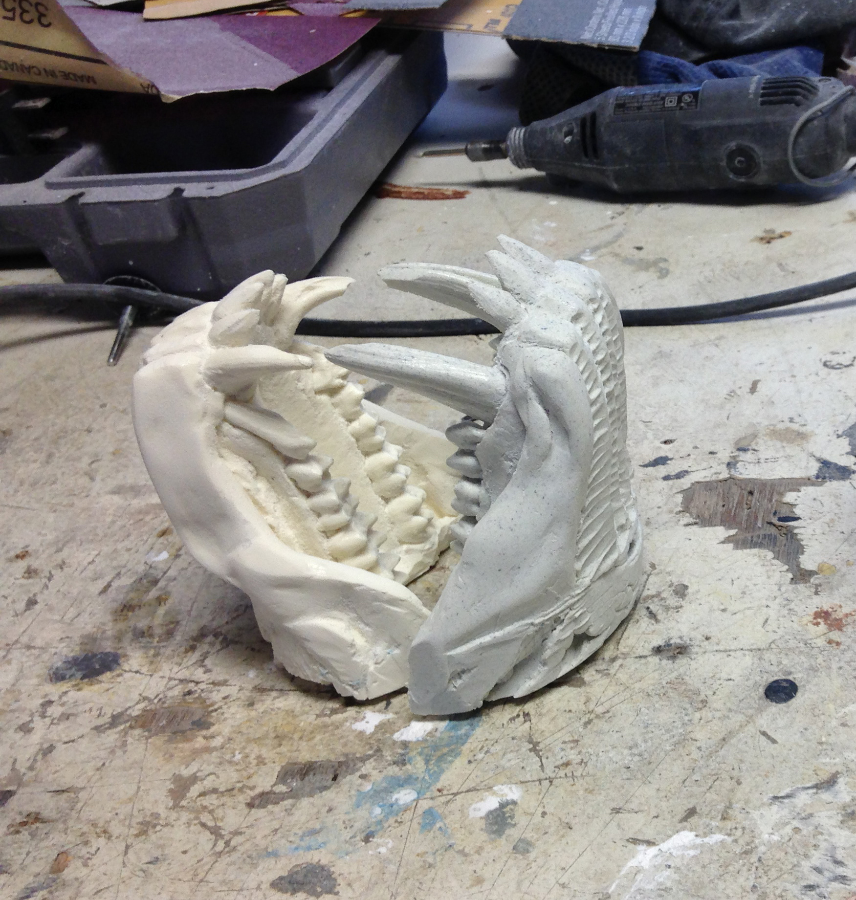 Finished sculpted jaw