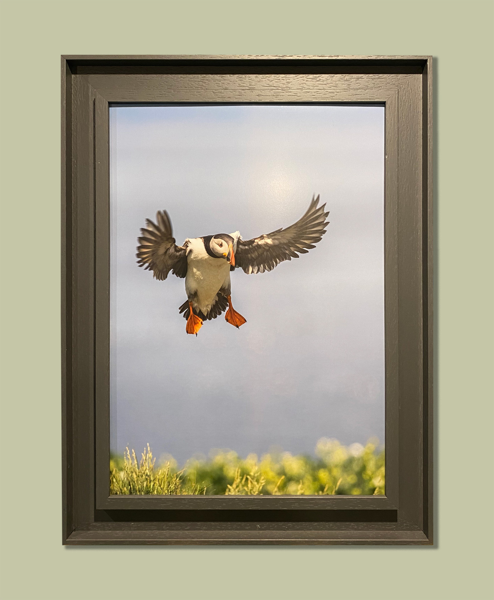 A3 Photo, Dry Mounted to board and laminated. St Ives Frame in Grey