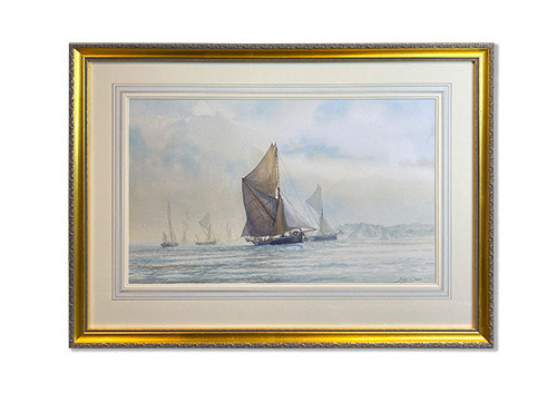 Watercolour framed Museum level with Washlines