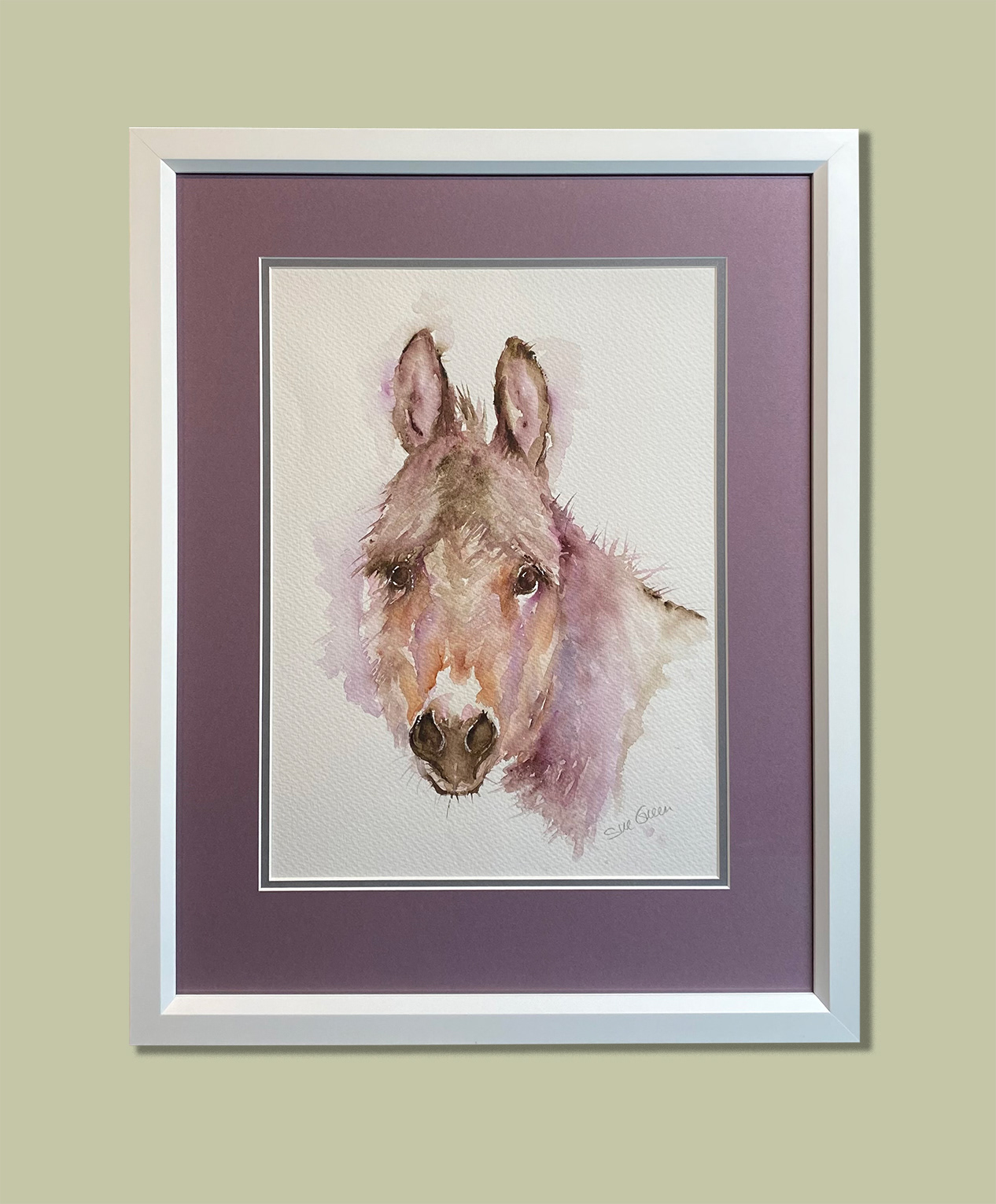 Original Watercolour, Double Mount, UV Glass. Framed to FATG Level 2