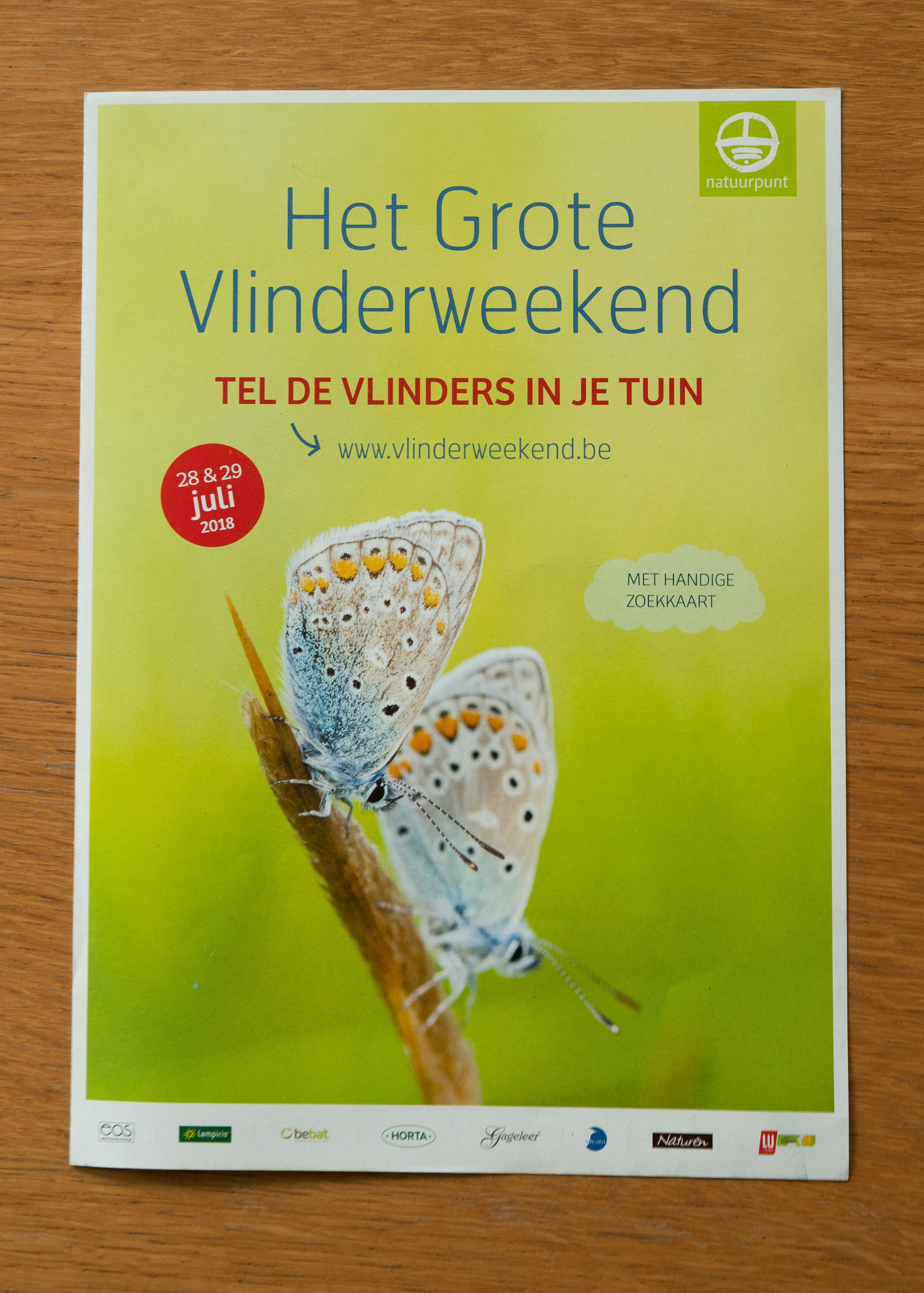 Poster Natuurpunt vlindertelweekend