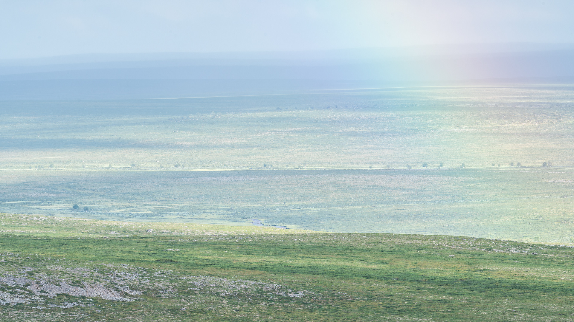 Regenbooglandschap