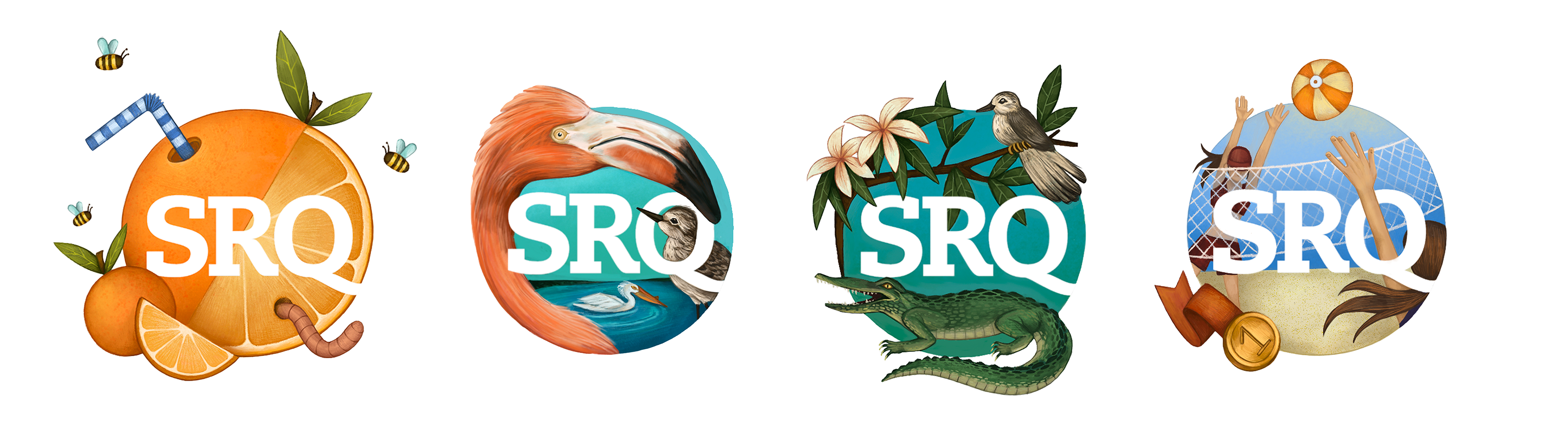 Logo Designs for SRQ Magazine, Sarasota, Florida