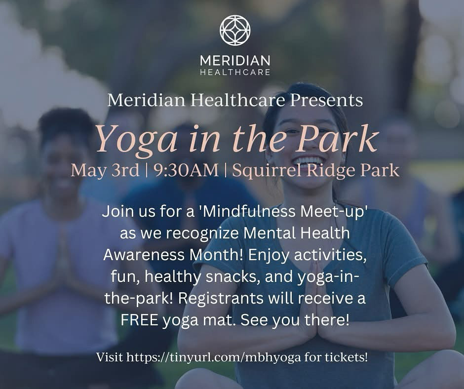 Yoga in the park advertising
