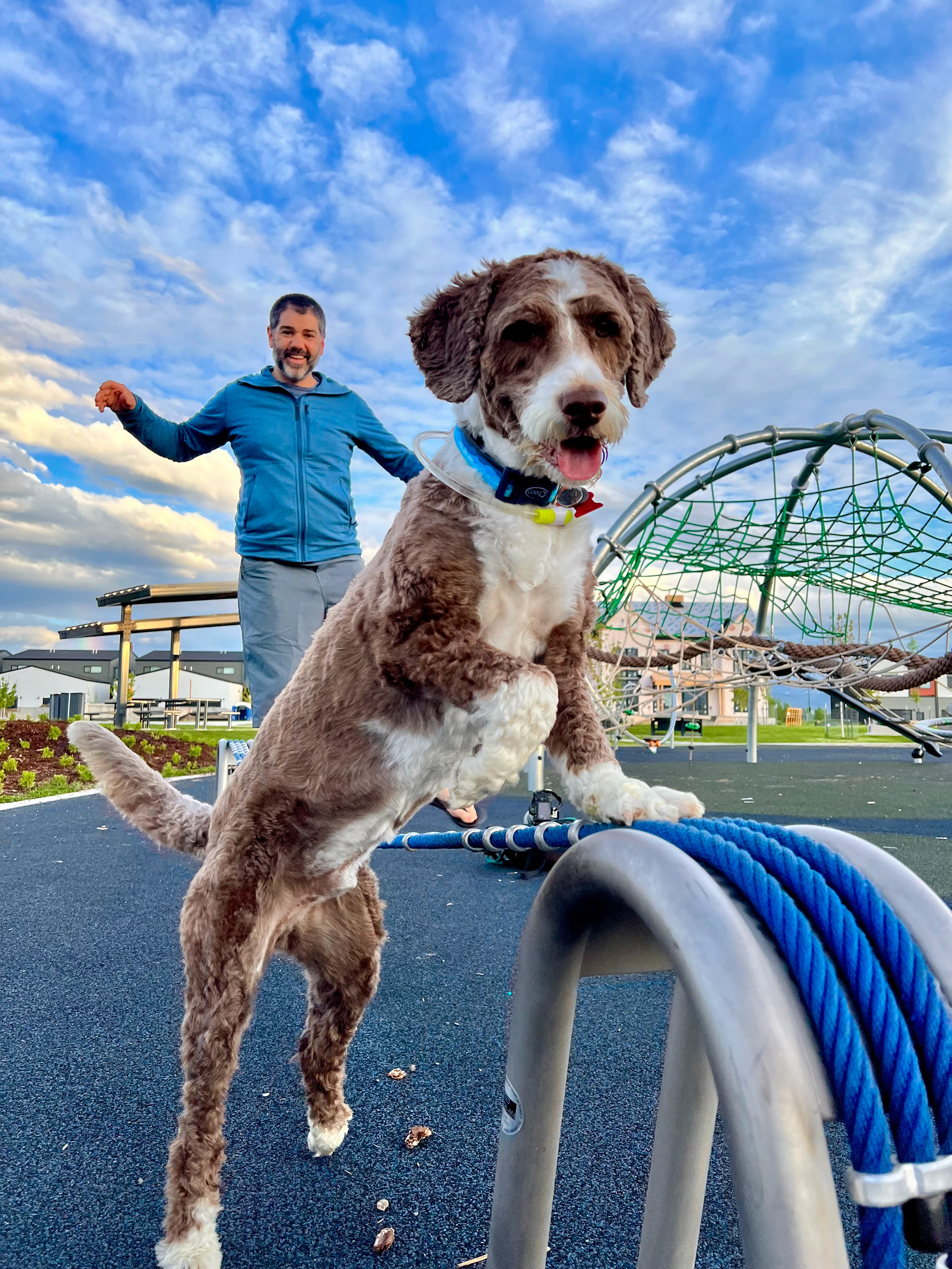 Slacklining with Obi - Photo Credit: Paige Ormond
