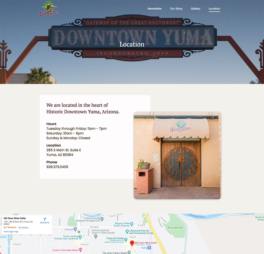 Location Page
