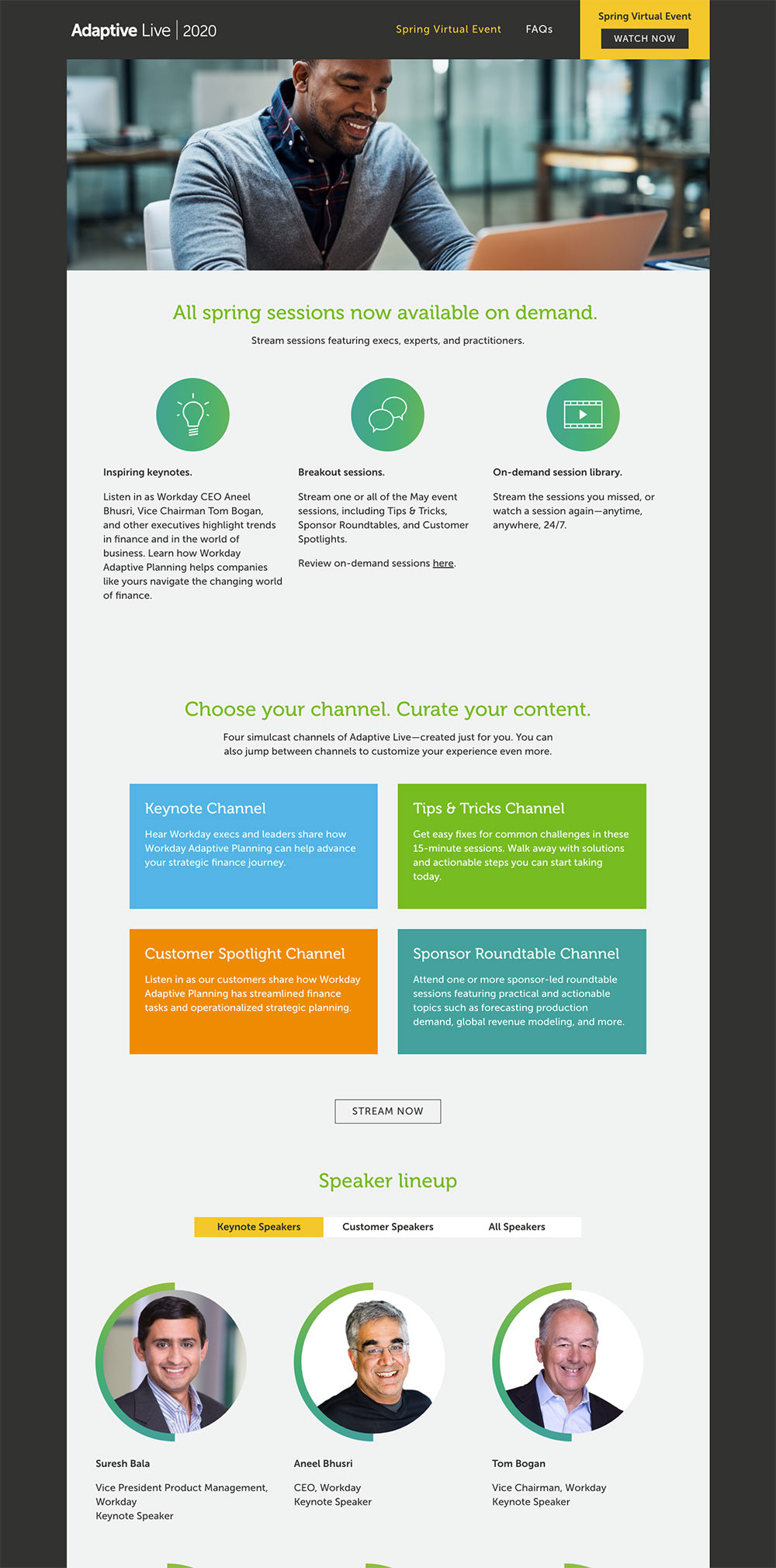 Agenda Overview Page