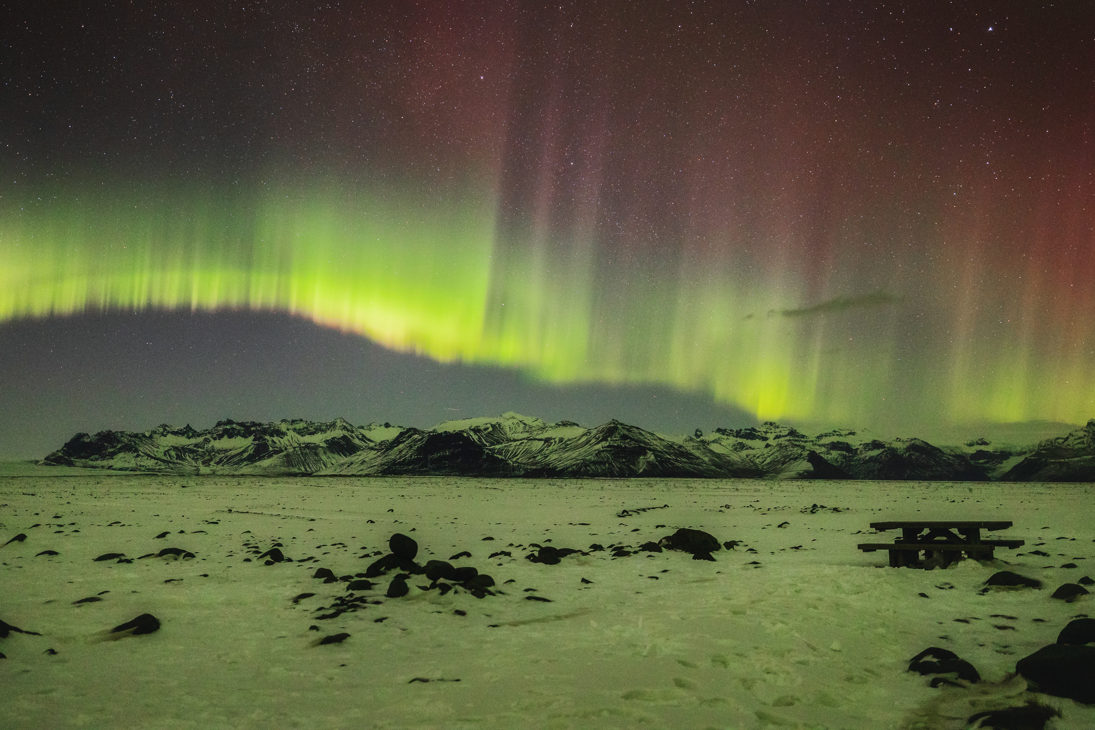 Polární záře, Island