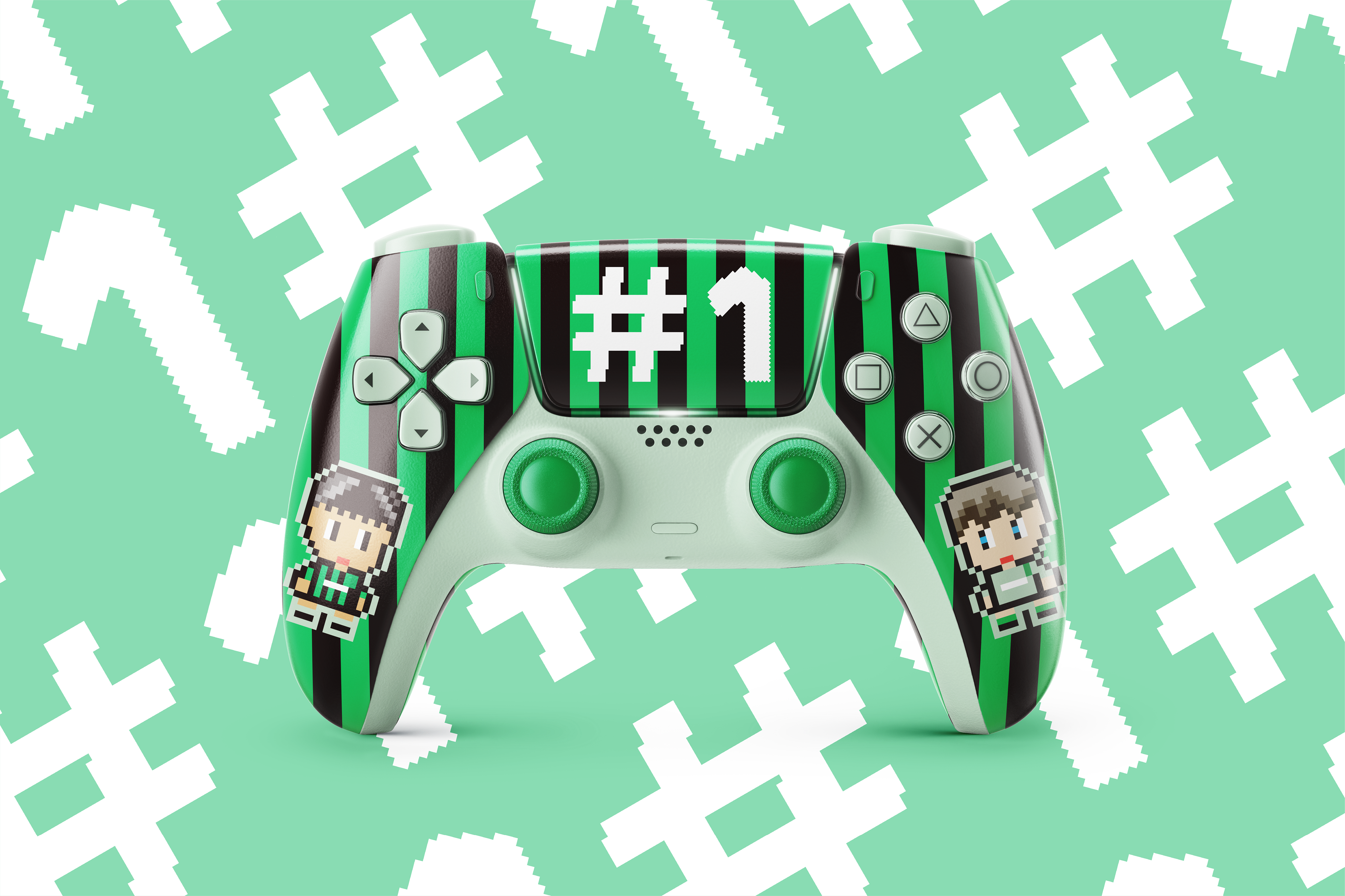 Design of the PlayStation 5 controller.