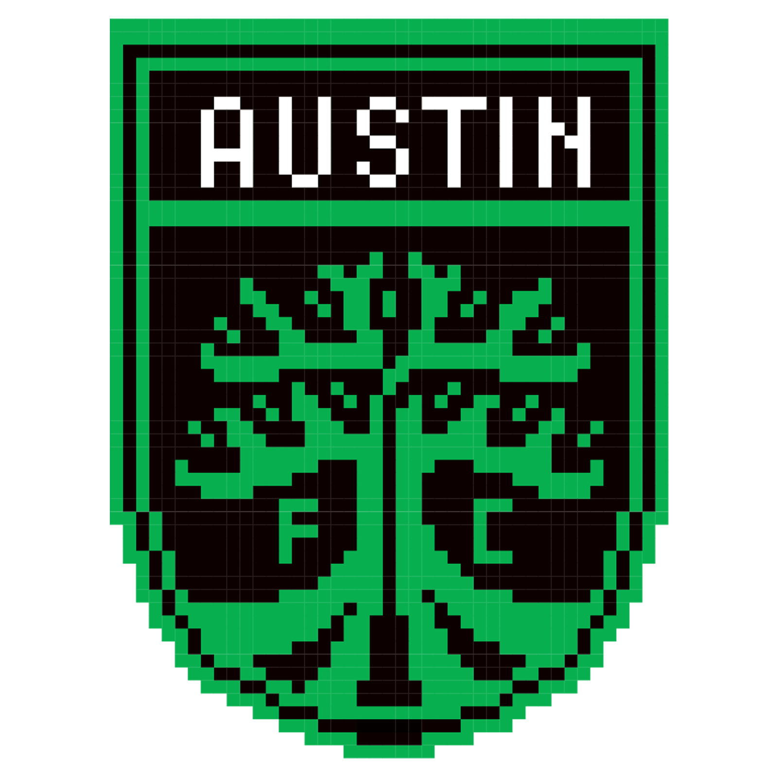 Early Pixel Austin FC Badge Design