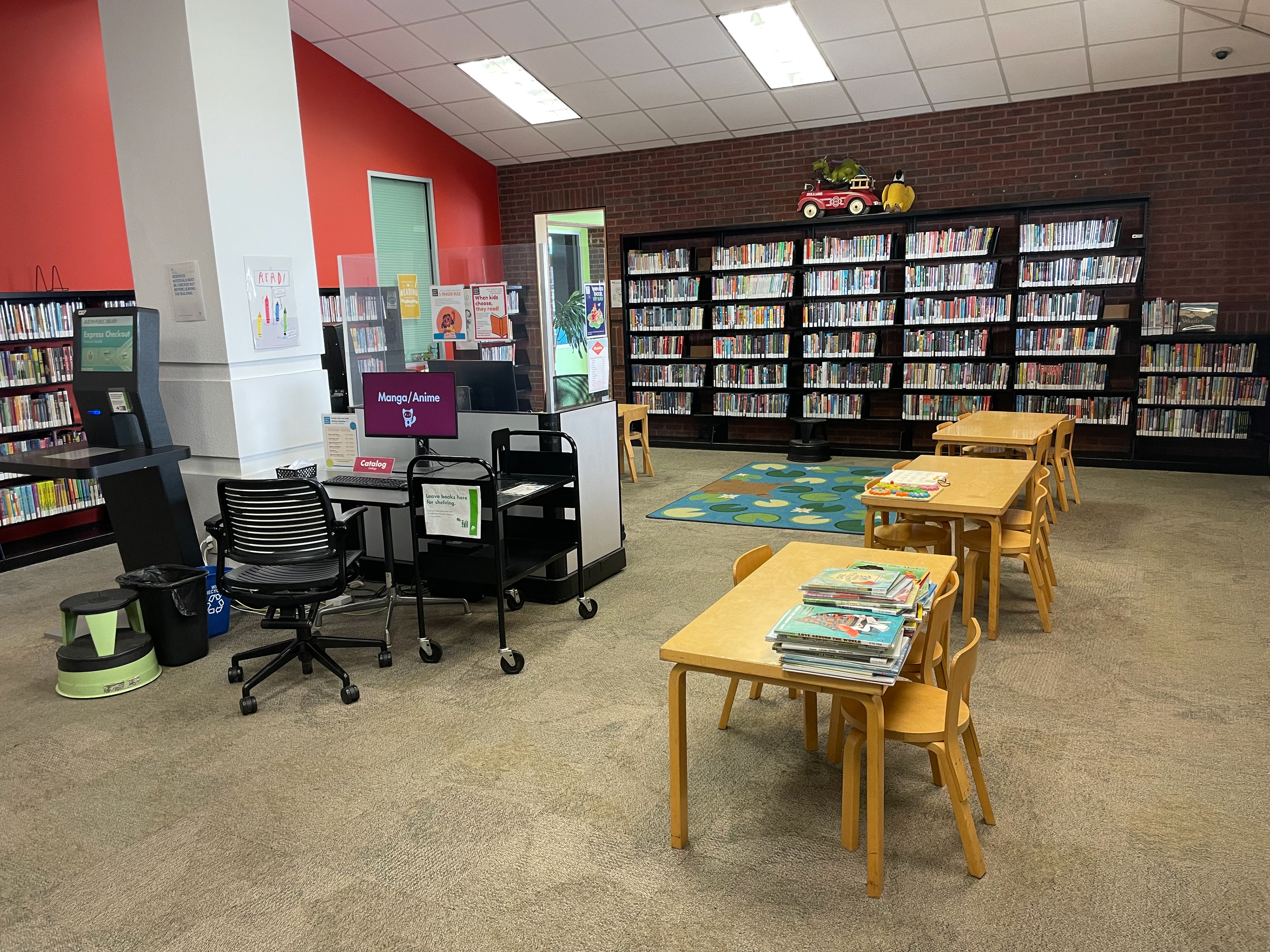 The kids area.