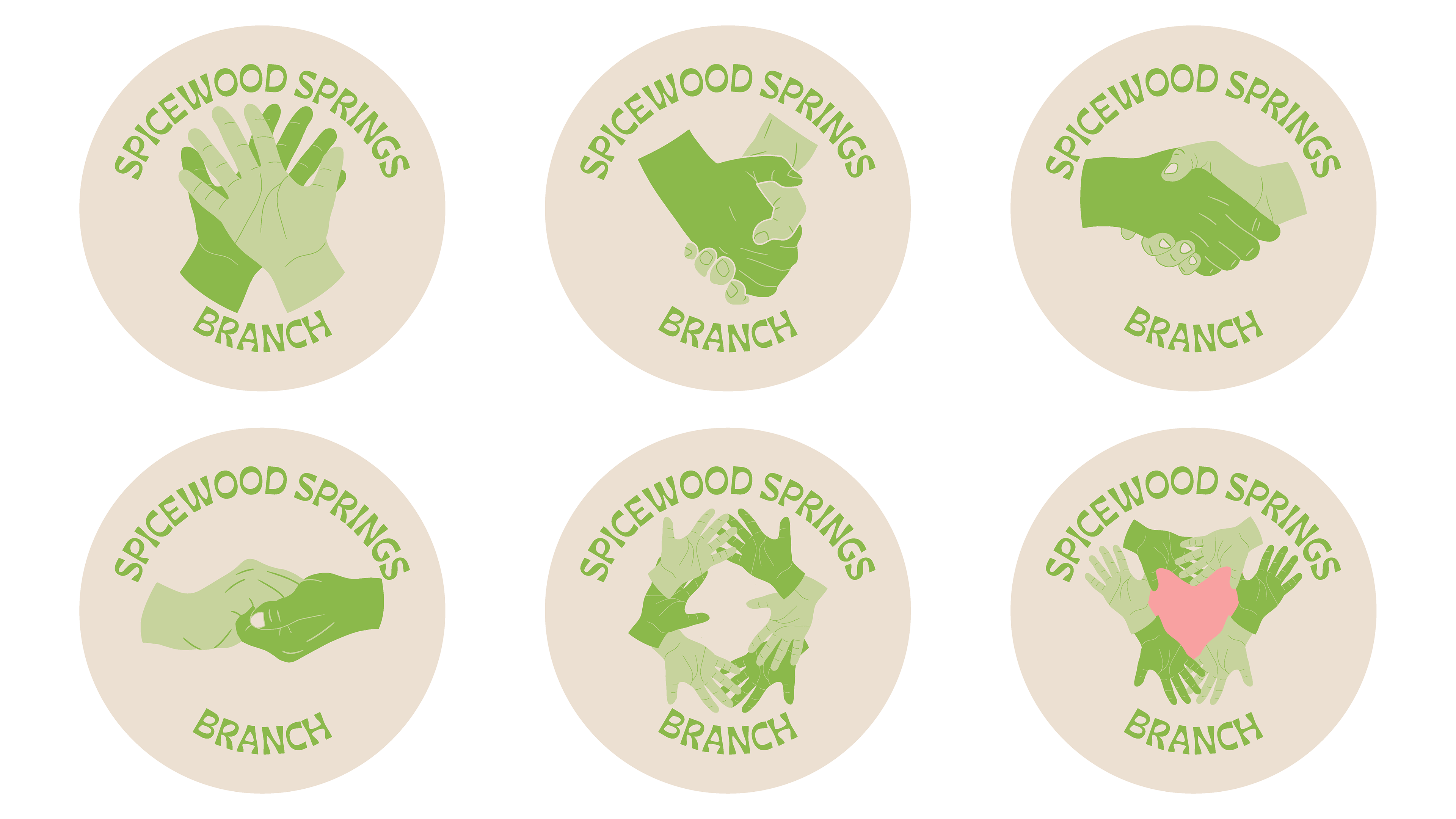 More Proposed Wordmark Variations and the Layout for the Sticker and Button Designs