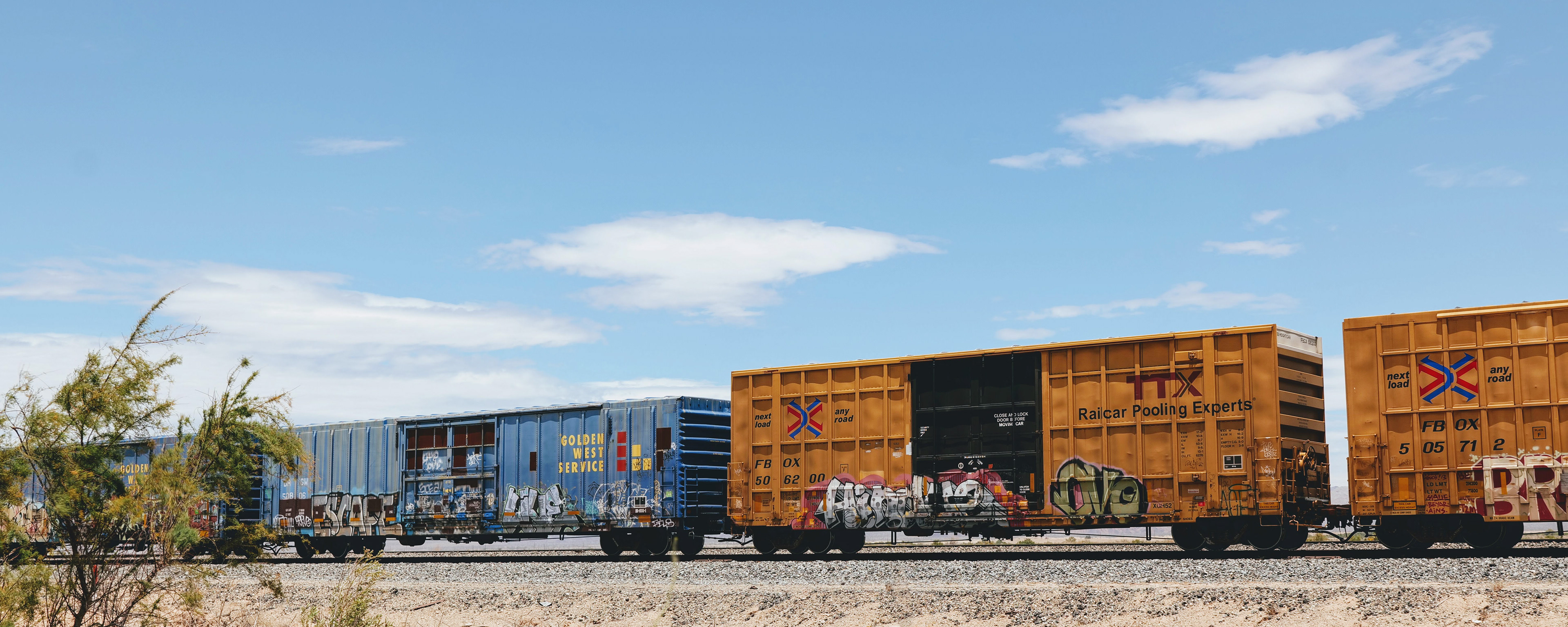 Train Near Salton Sea, California