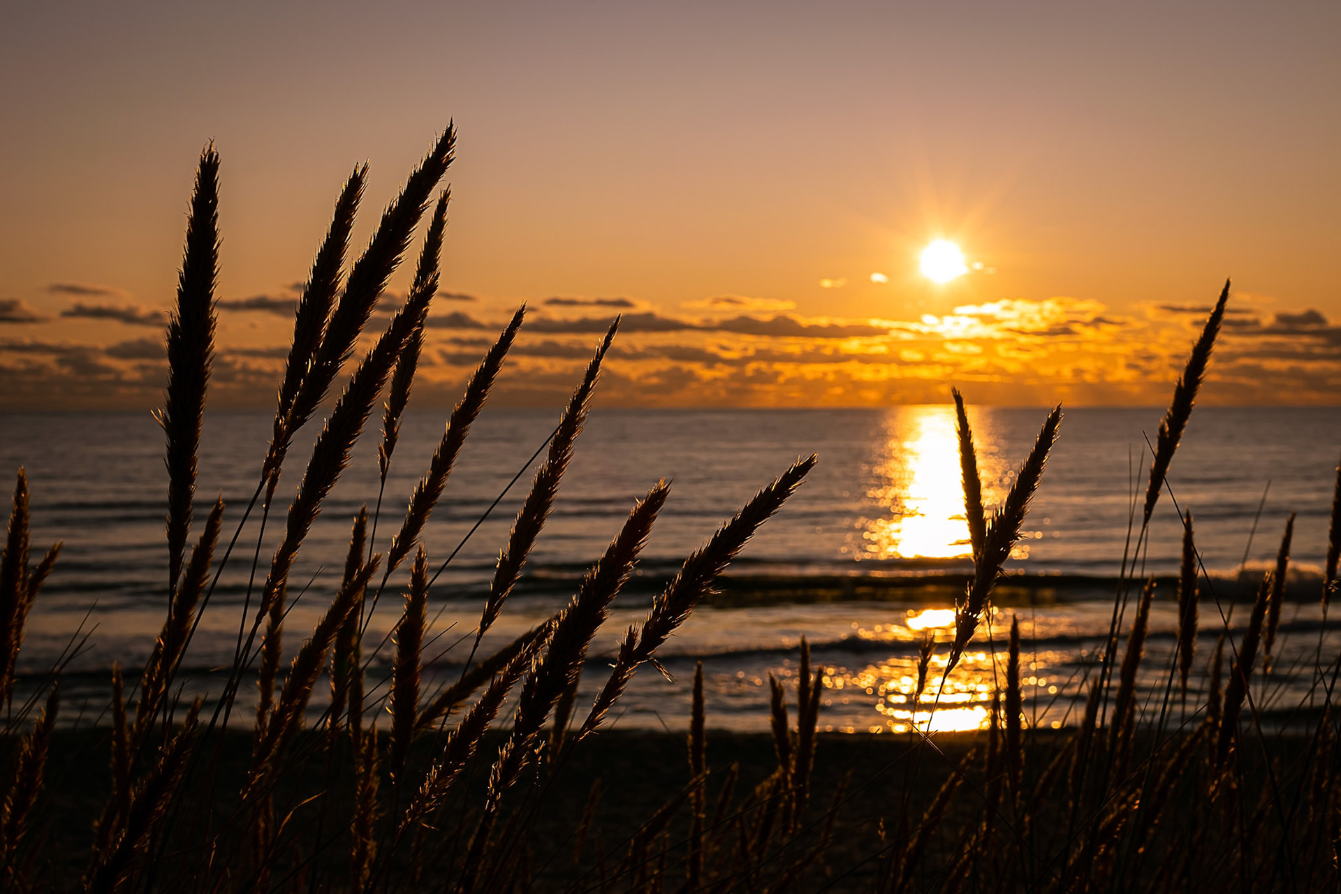 Sunset at beach
