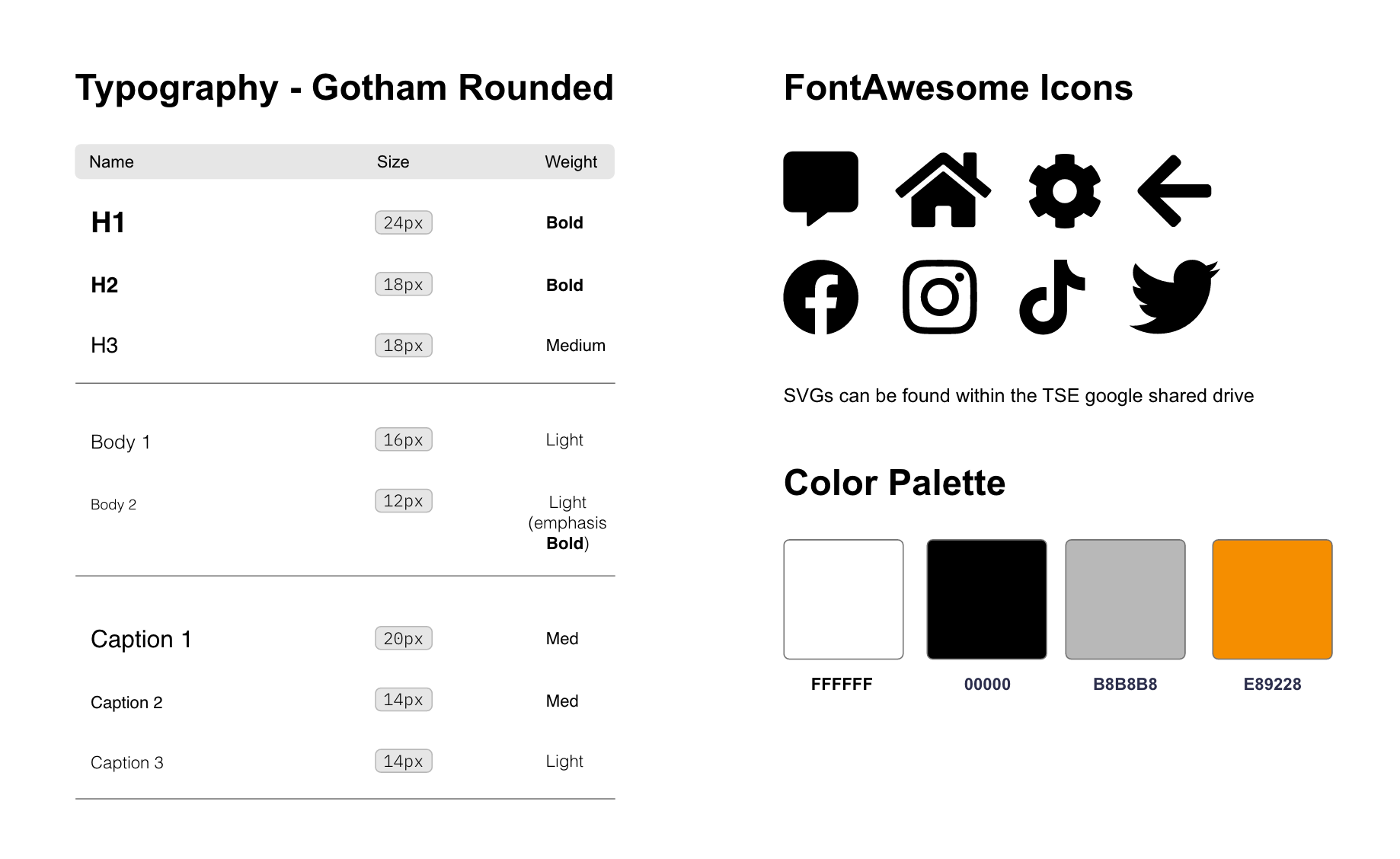 Mobile App Style Guide