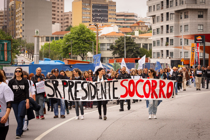 "Todos por Portugal" protest, in Porto, on April 23rd, 2023