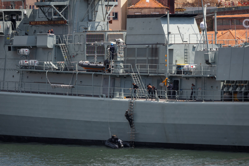 Demonstration of abilities by the portuguese marine forces. May 20th, 2023