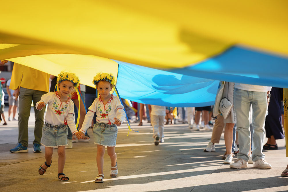 Independence Day of Ukraine celebration in Porto. August 24th, 2024